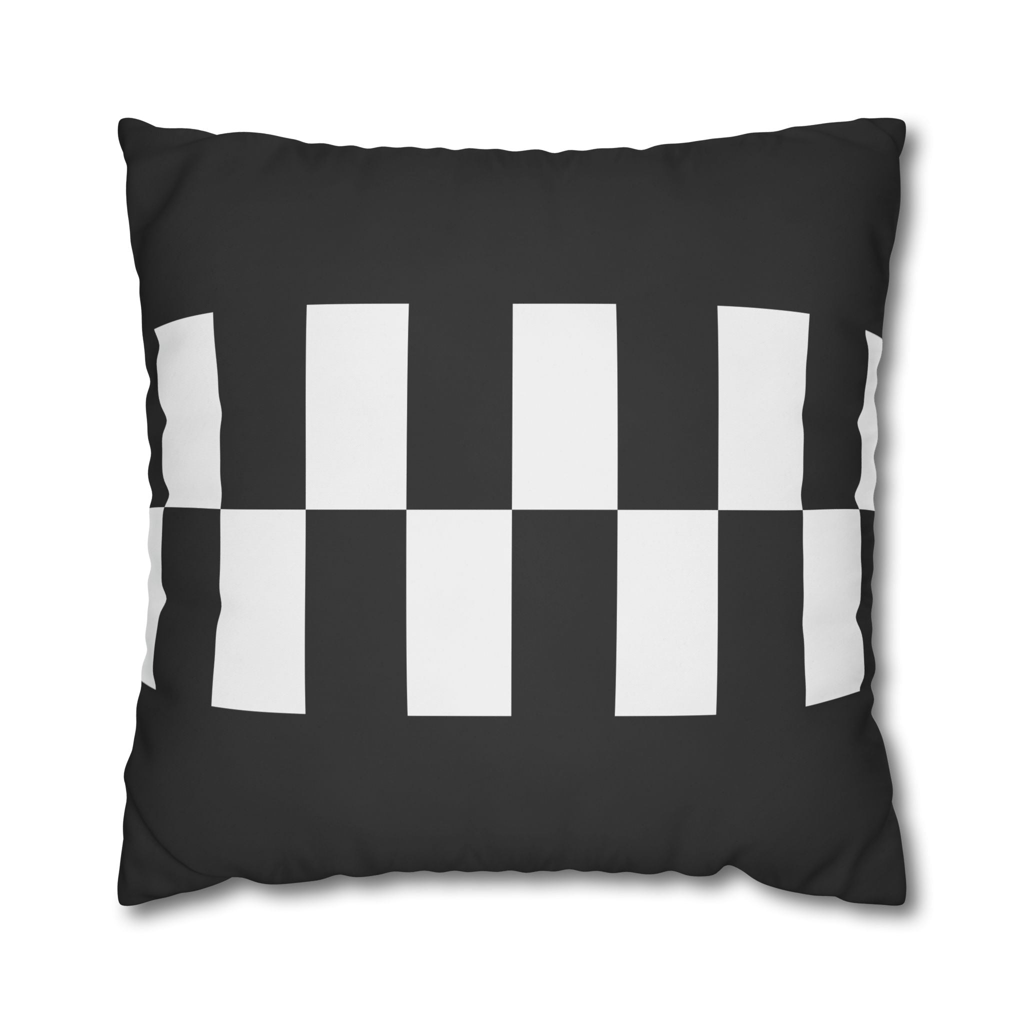 Black & White Checkered Pillowcase