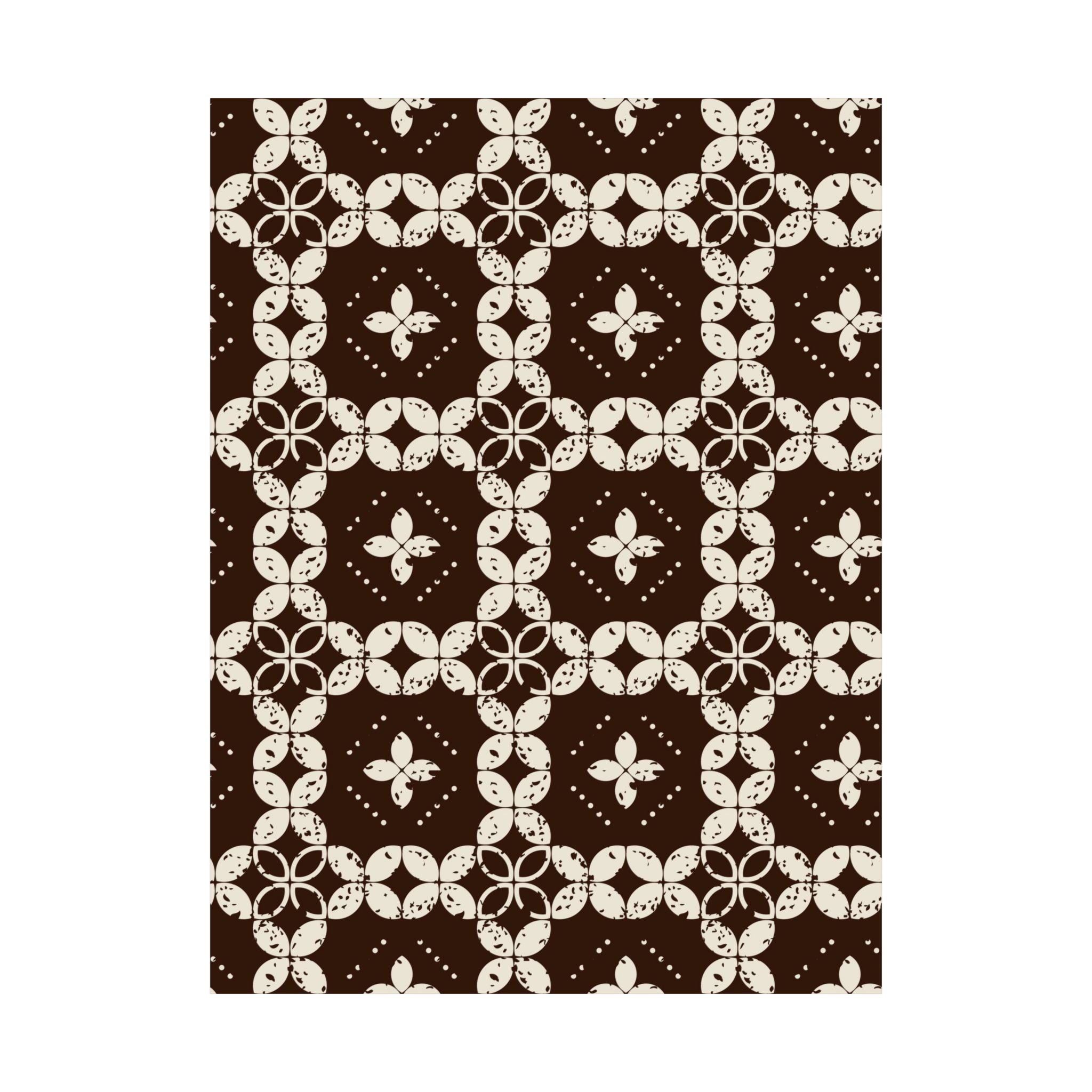 Rustic Geometric Floral Poster Art