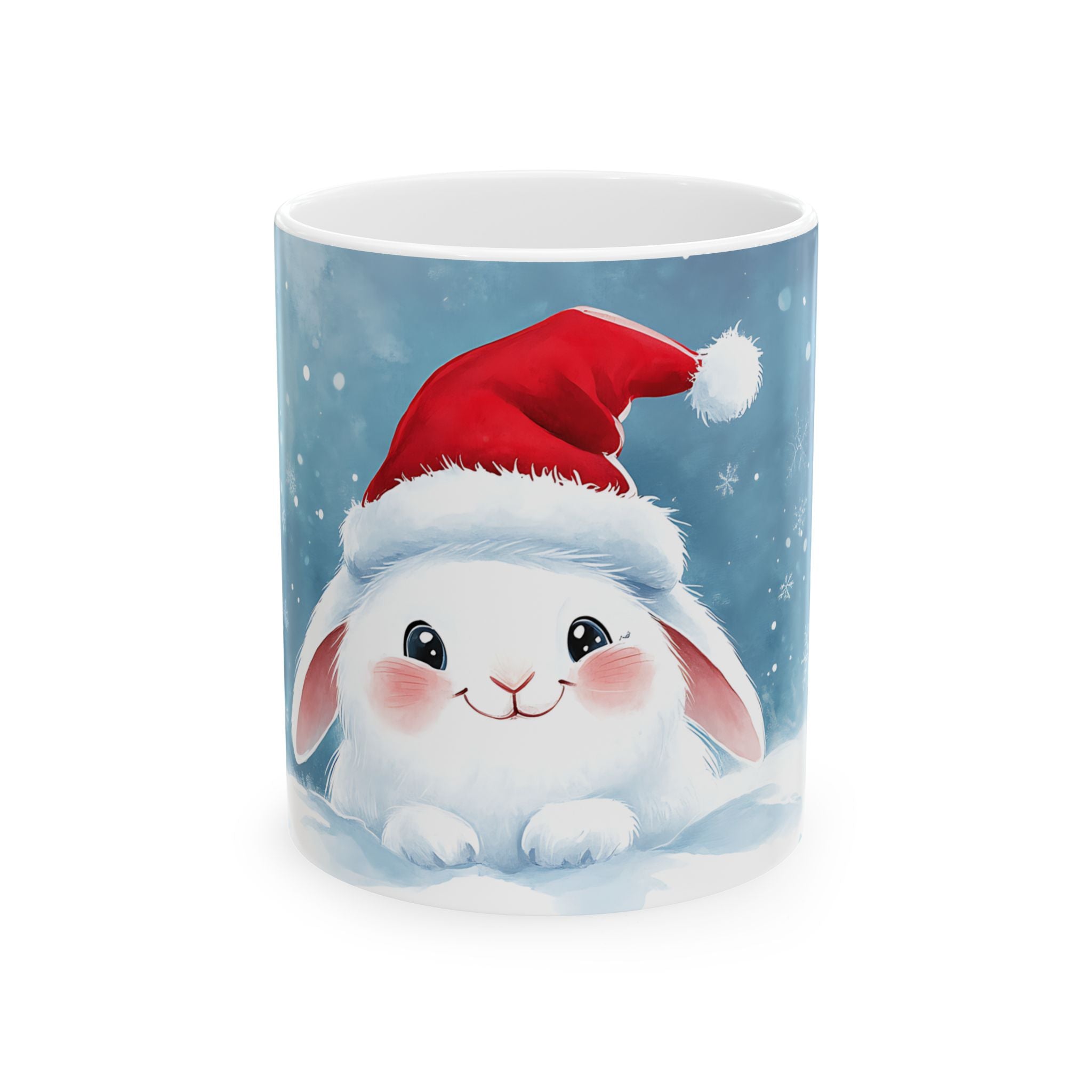 Cute Christmas Bunny Snow Mug