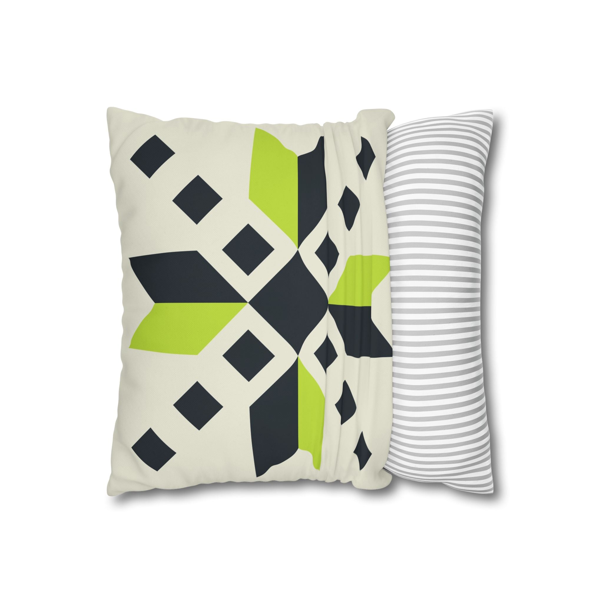 Geometric Teal & Green Pillowcase