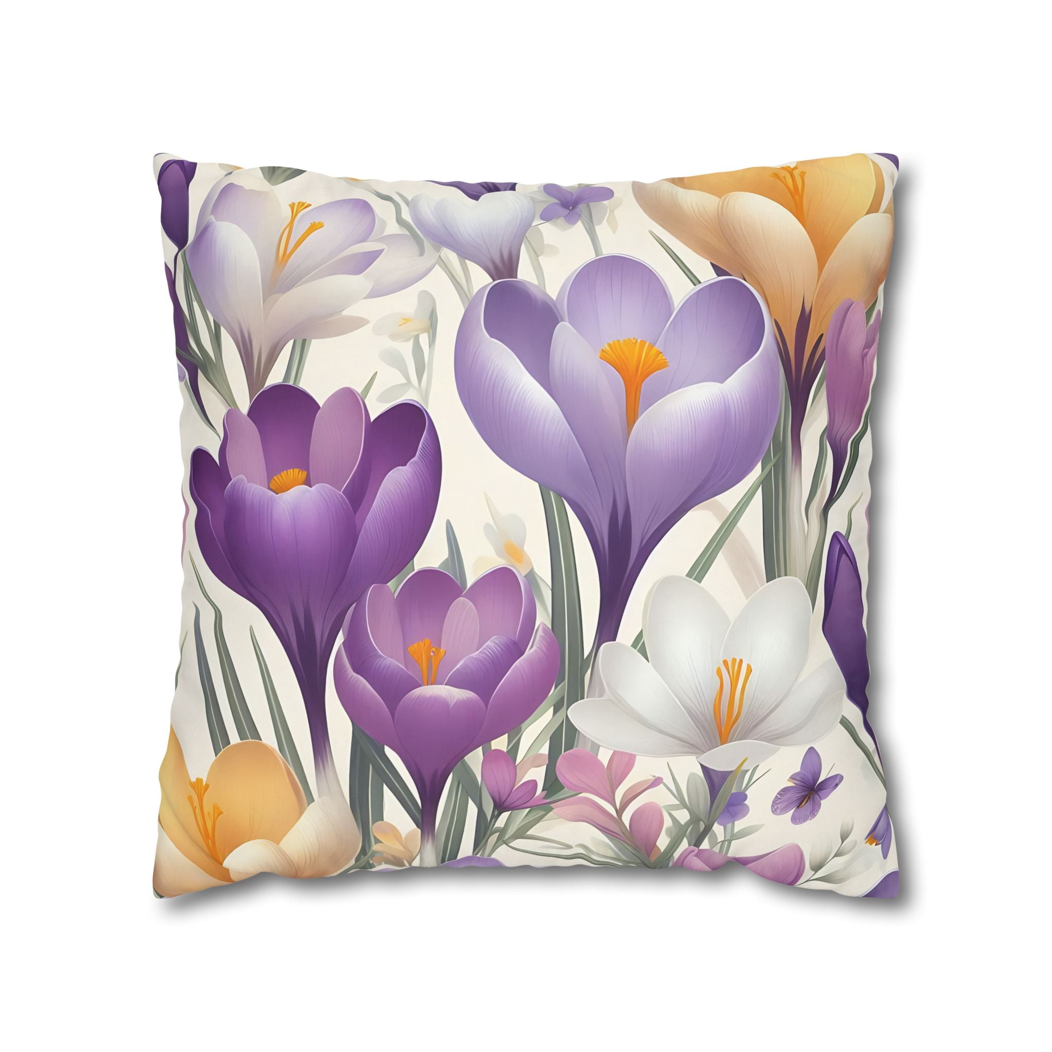 Floral Crocus Pillowcase - Botanical Bloom