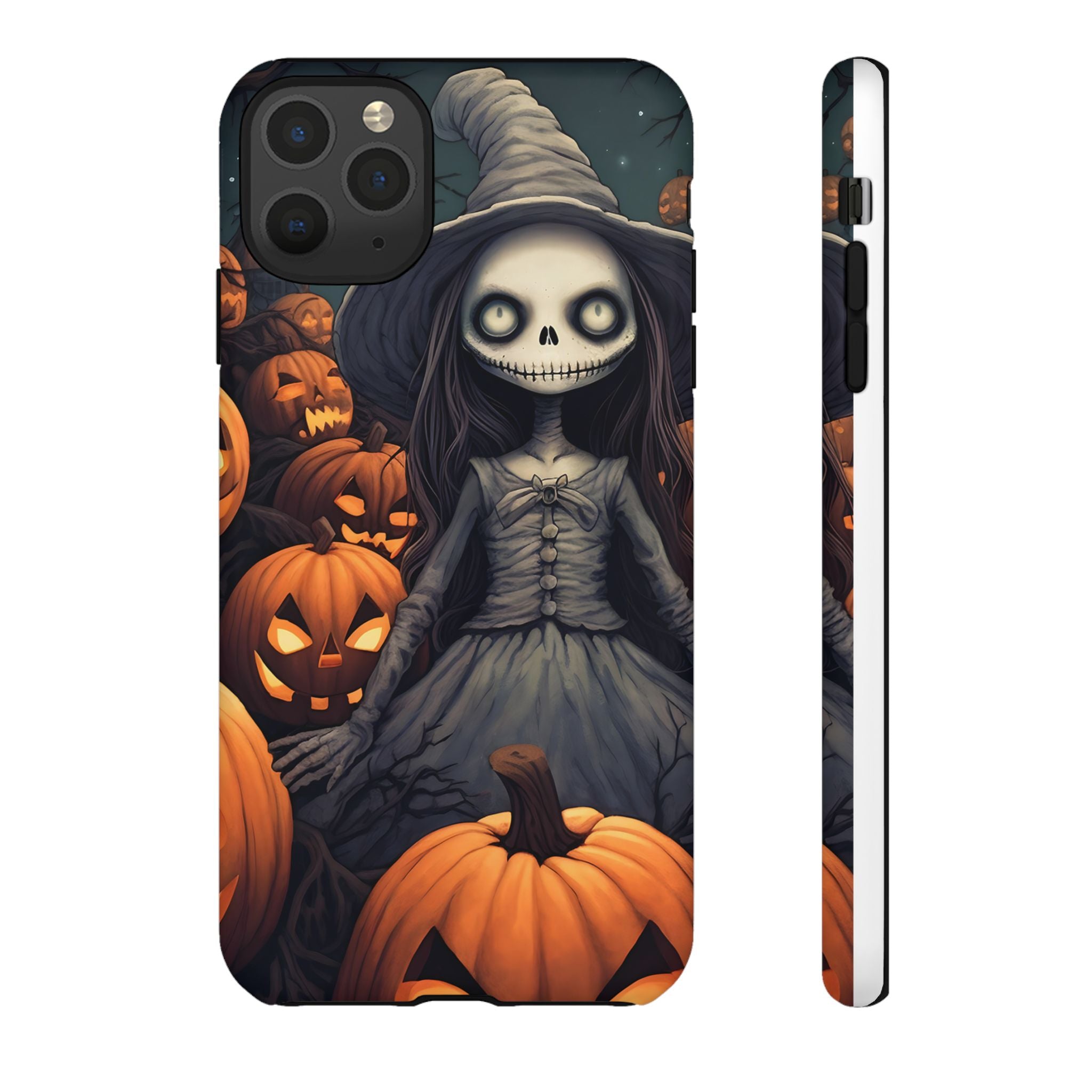 Spooky Witch Girl Hexagon Stone iPhone Case