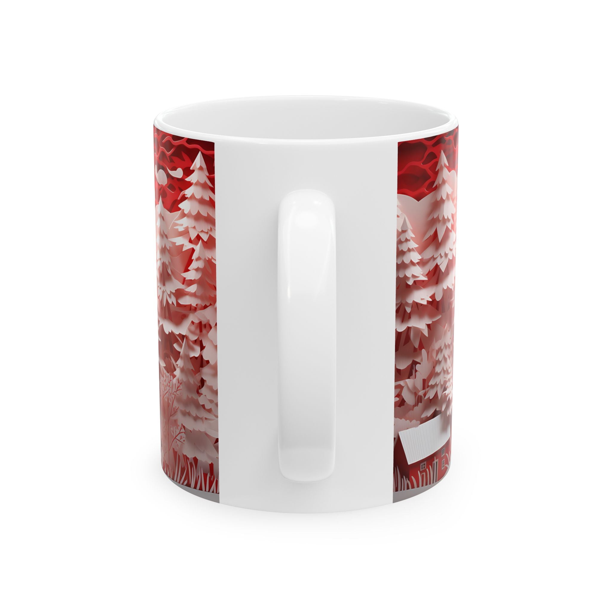 Winter Wonderland Paper Art Mug