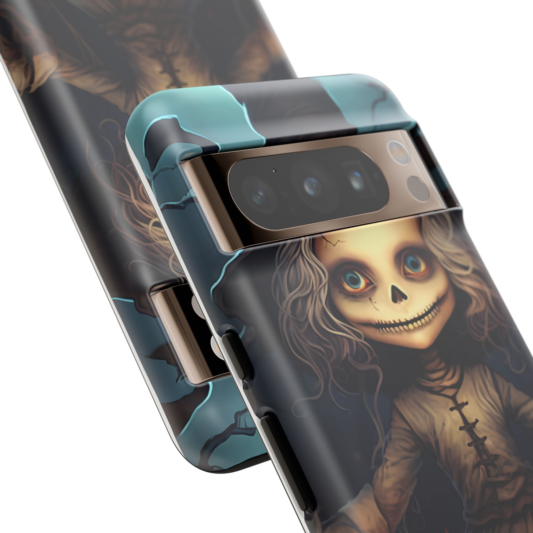 Spooky Skull Girl Halloween Google Google Pixel Case (All Models)