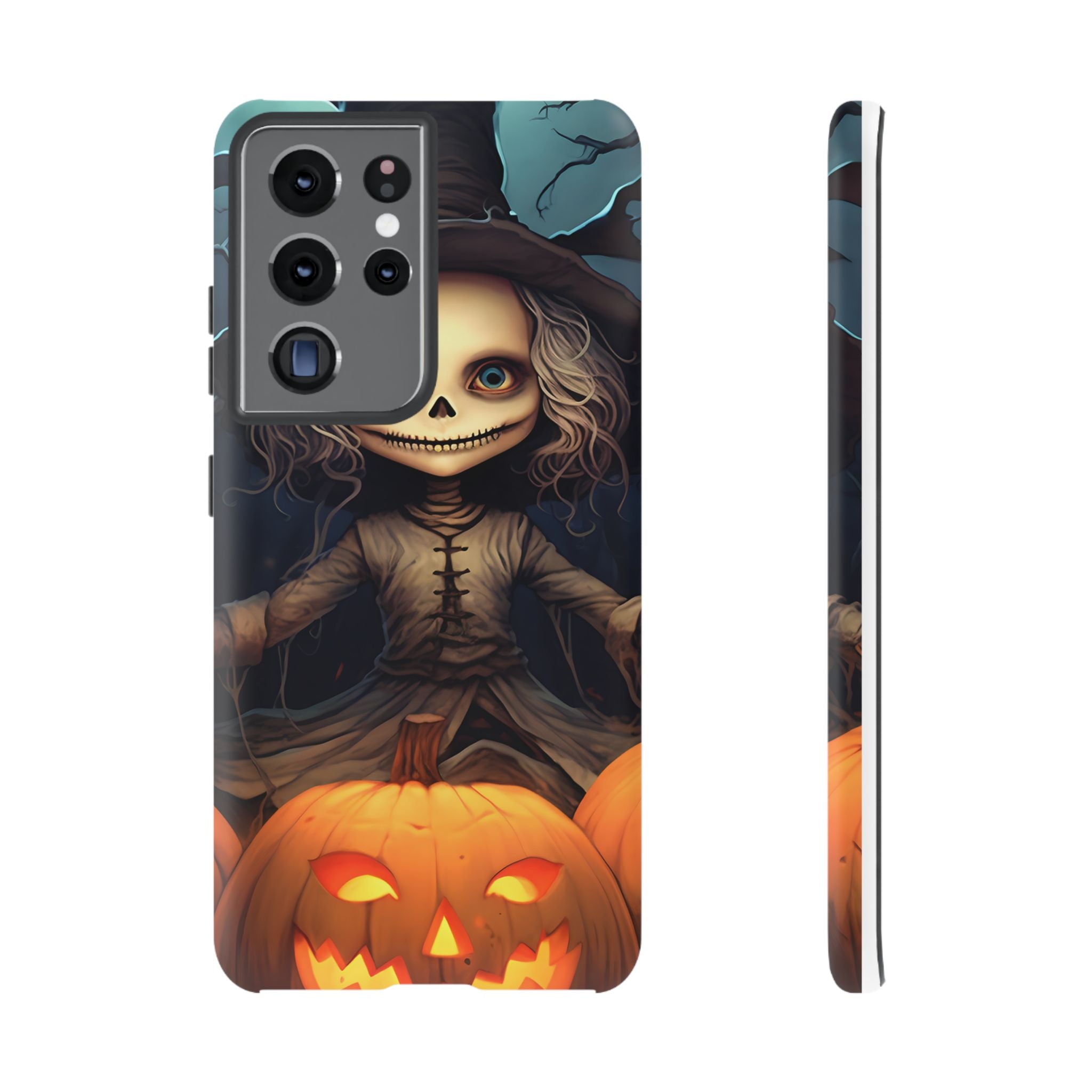 Spooky Skull Girl Halloween Samsung Case