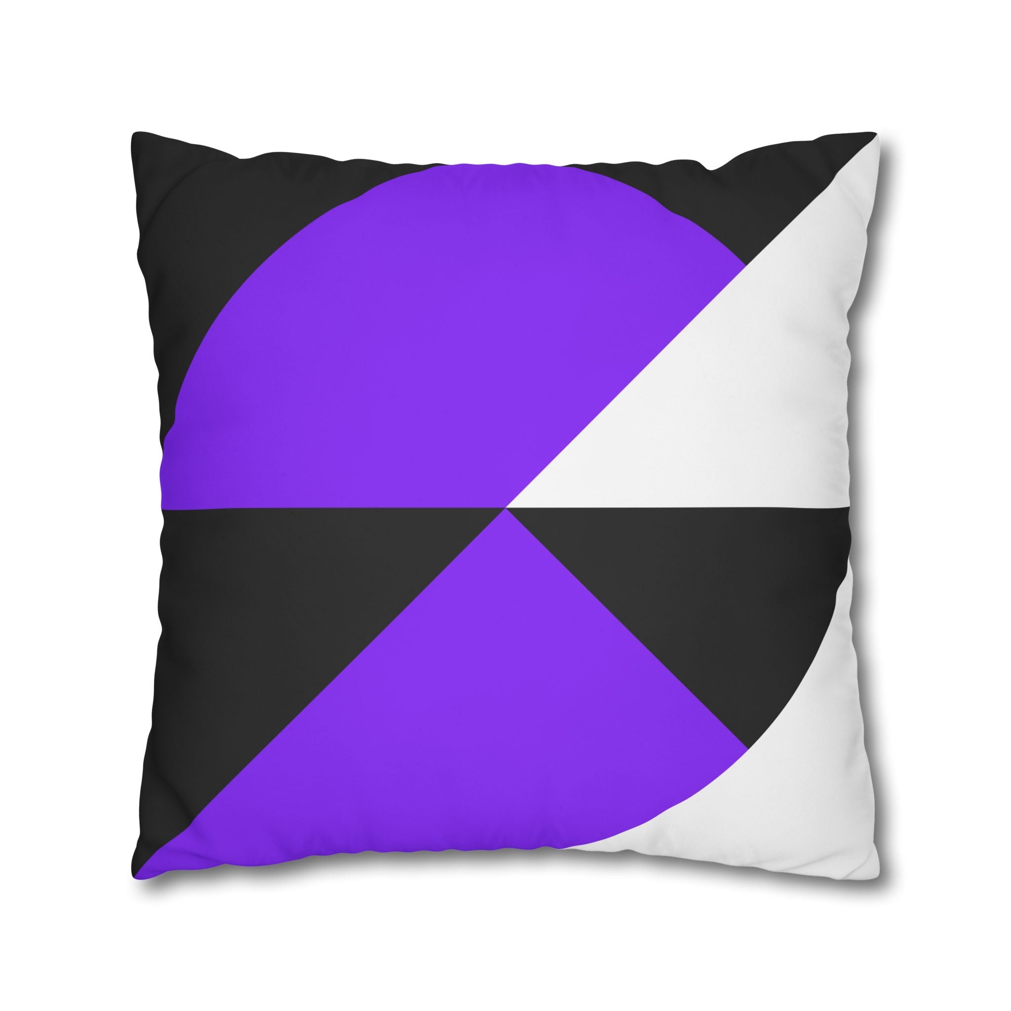 Geometric Purple Triangle Pillowcase