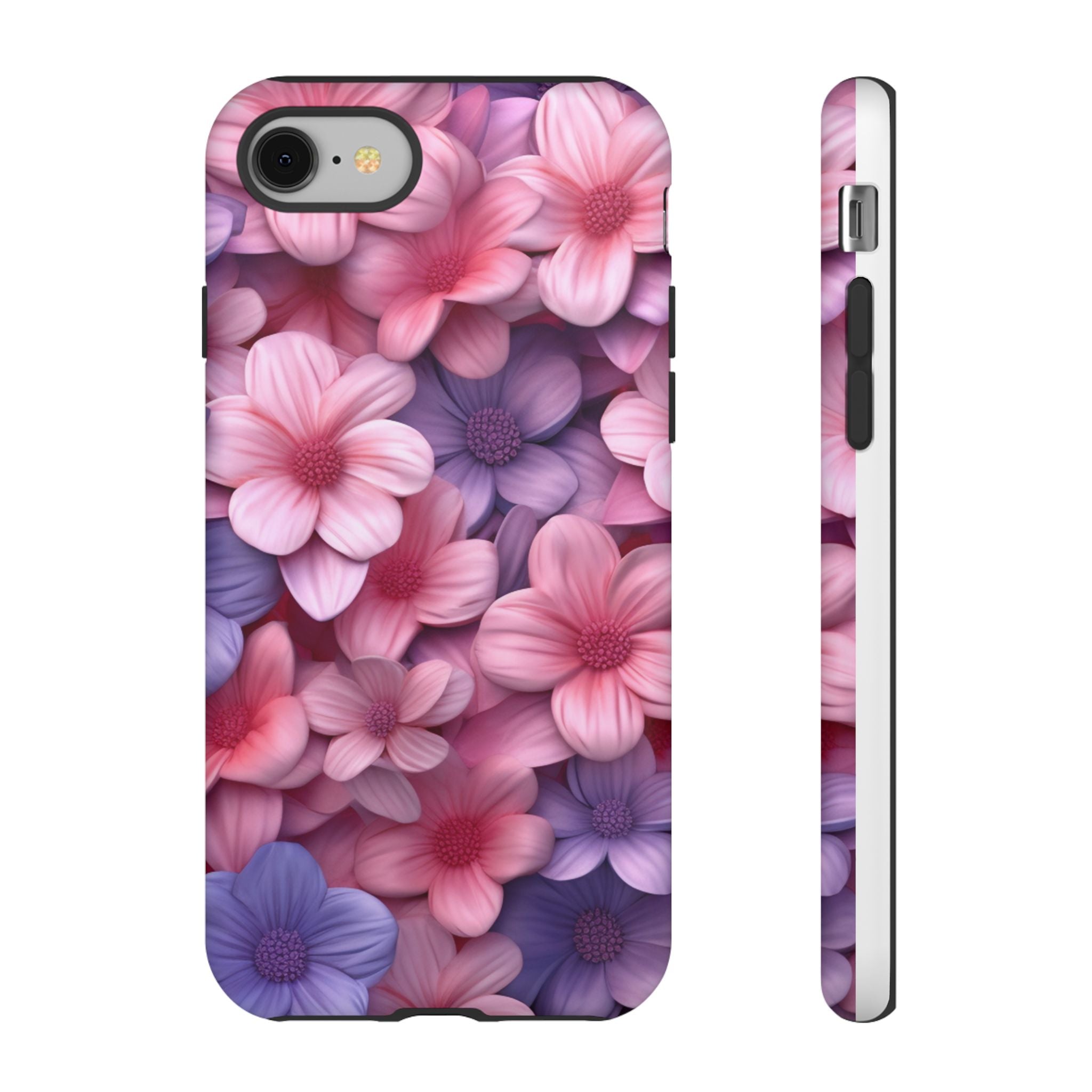 Floral Bloom Hexagon Stone iPhone Case