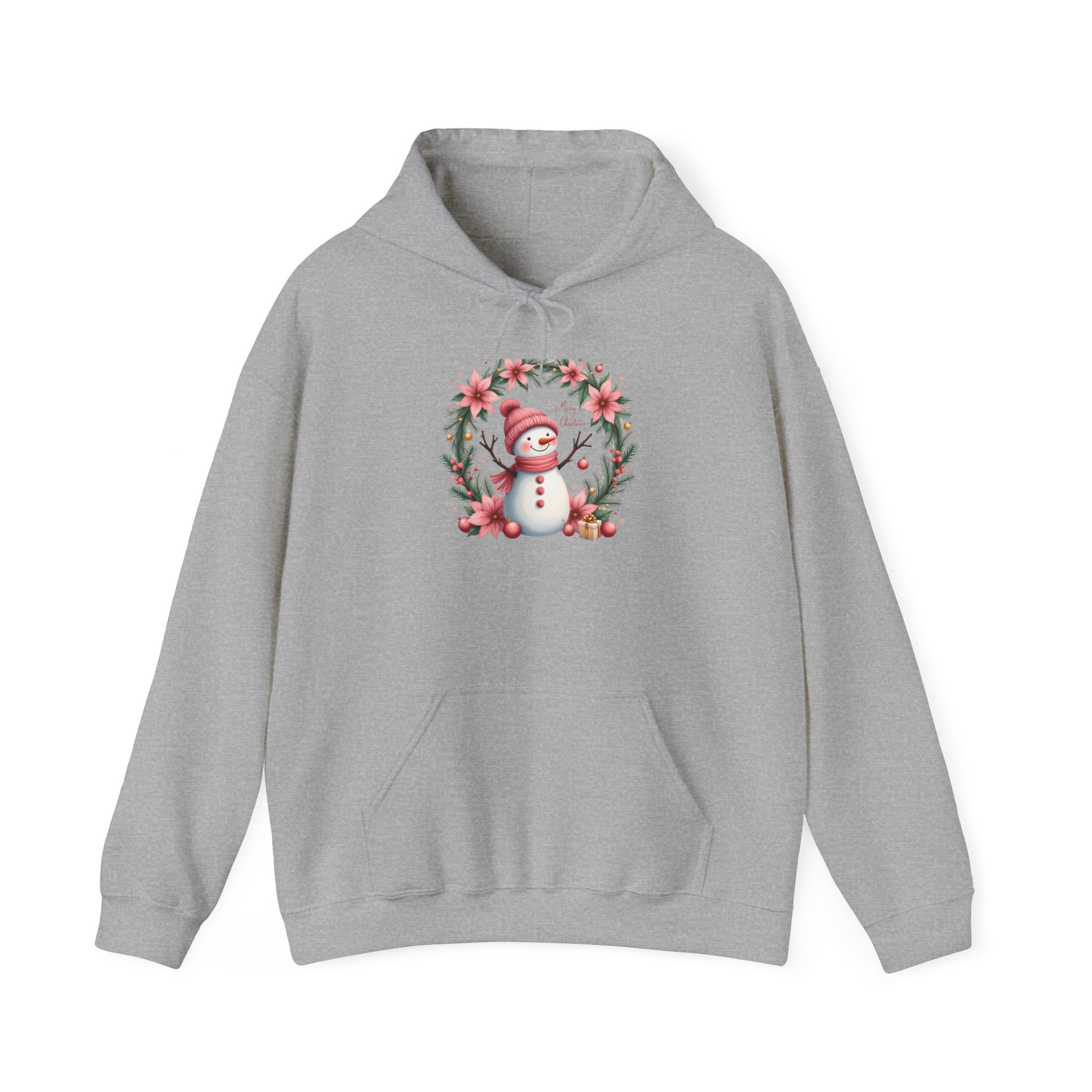 Pink Snowman Christmas Hoodie