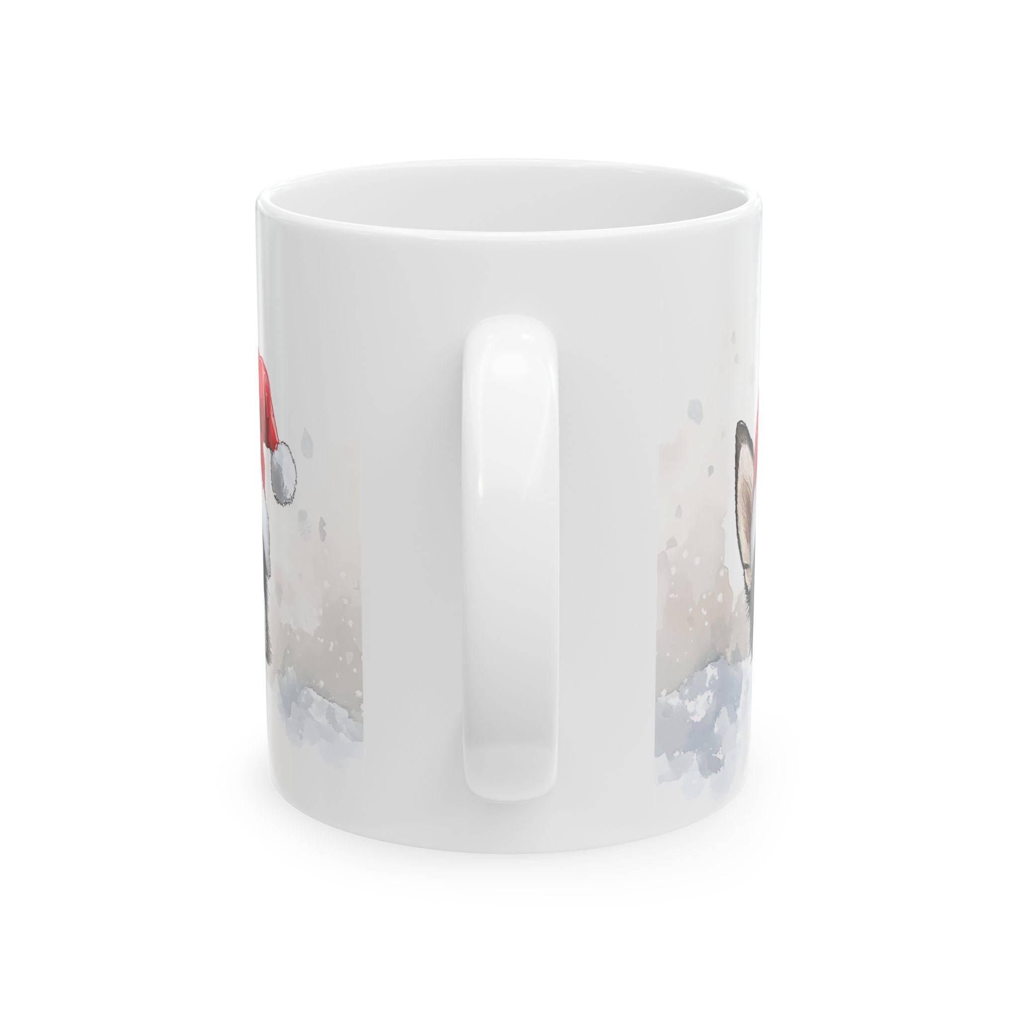 Siberian Husky Puppies Christmas Mug