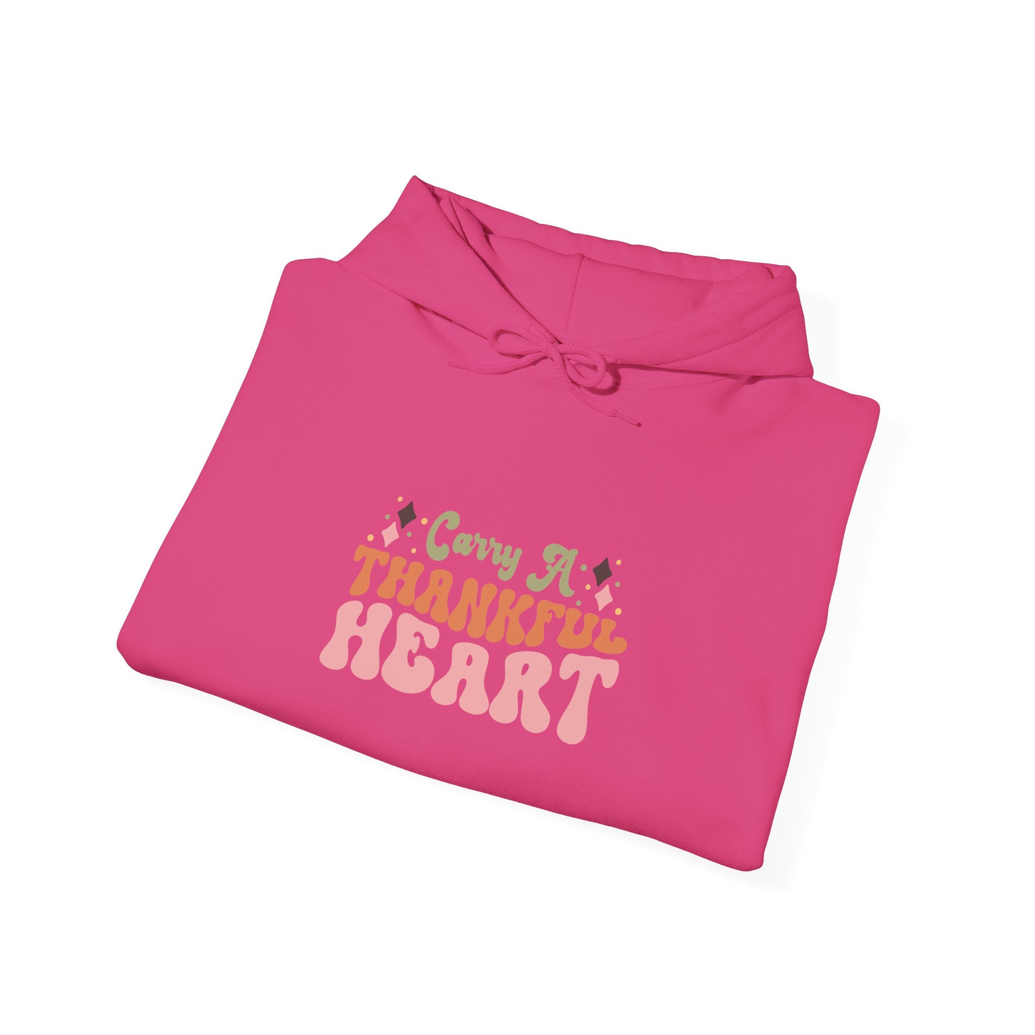 70s Retro Thankful Heart Hoodie