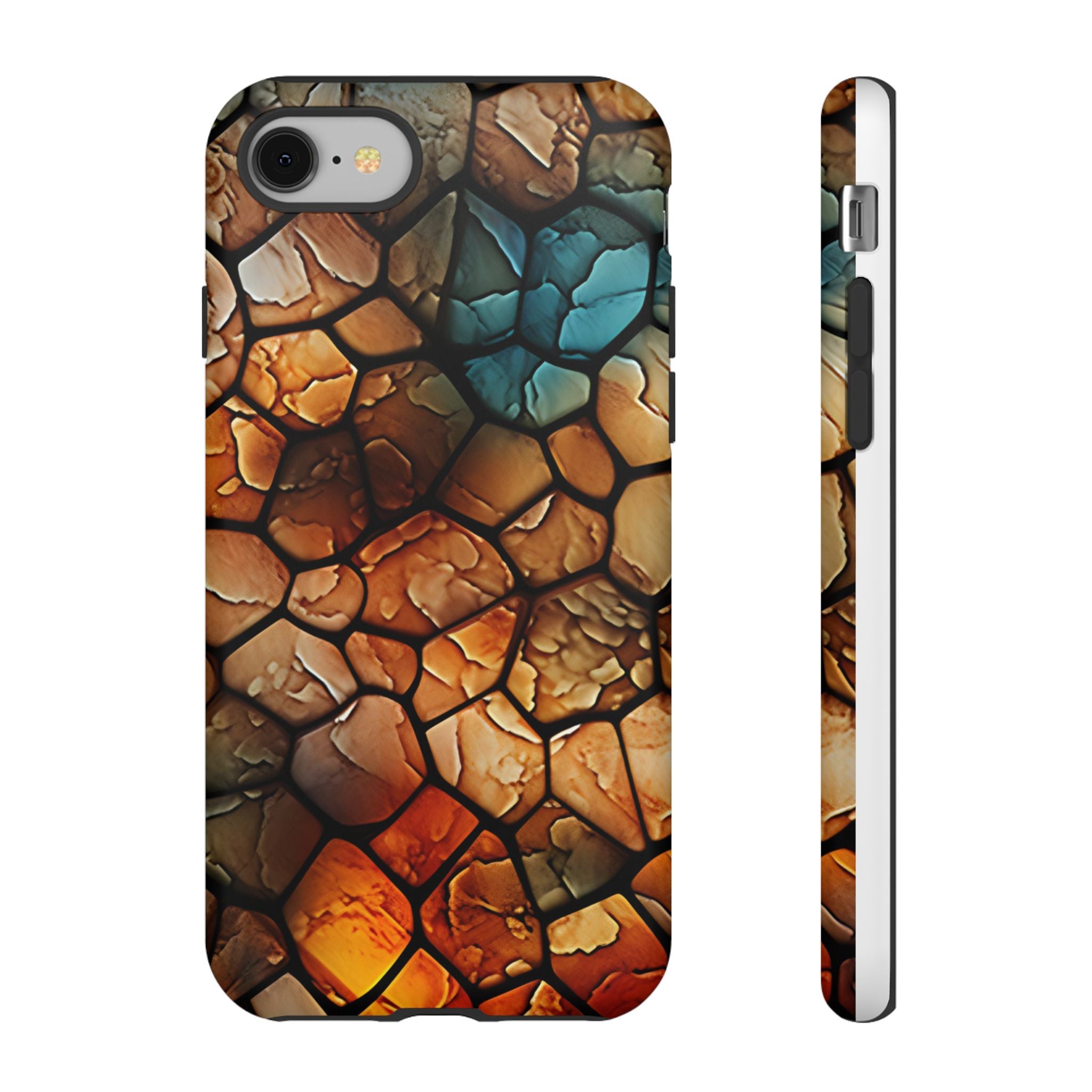 Earth Tones Mosaic iPhone Case