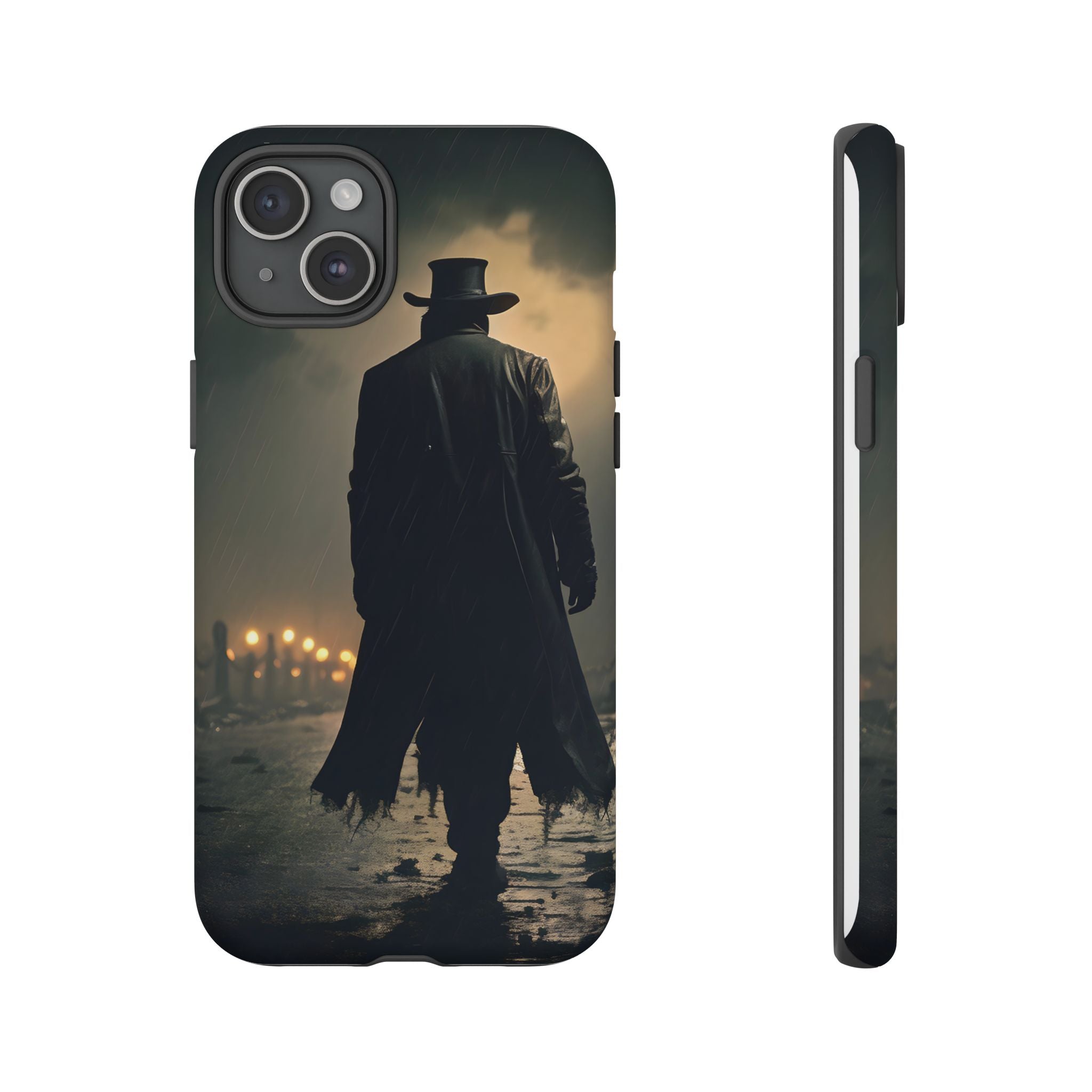 Mysterious Night Walk Hexagon Stone iPhone Case