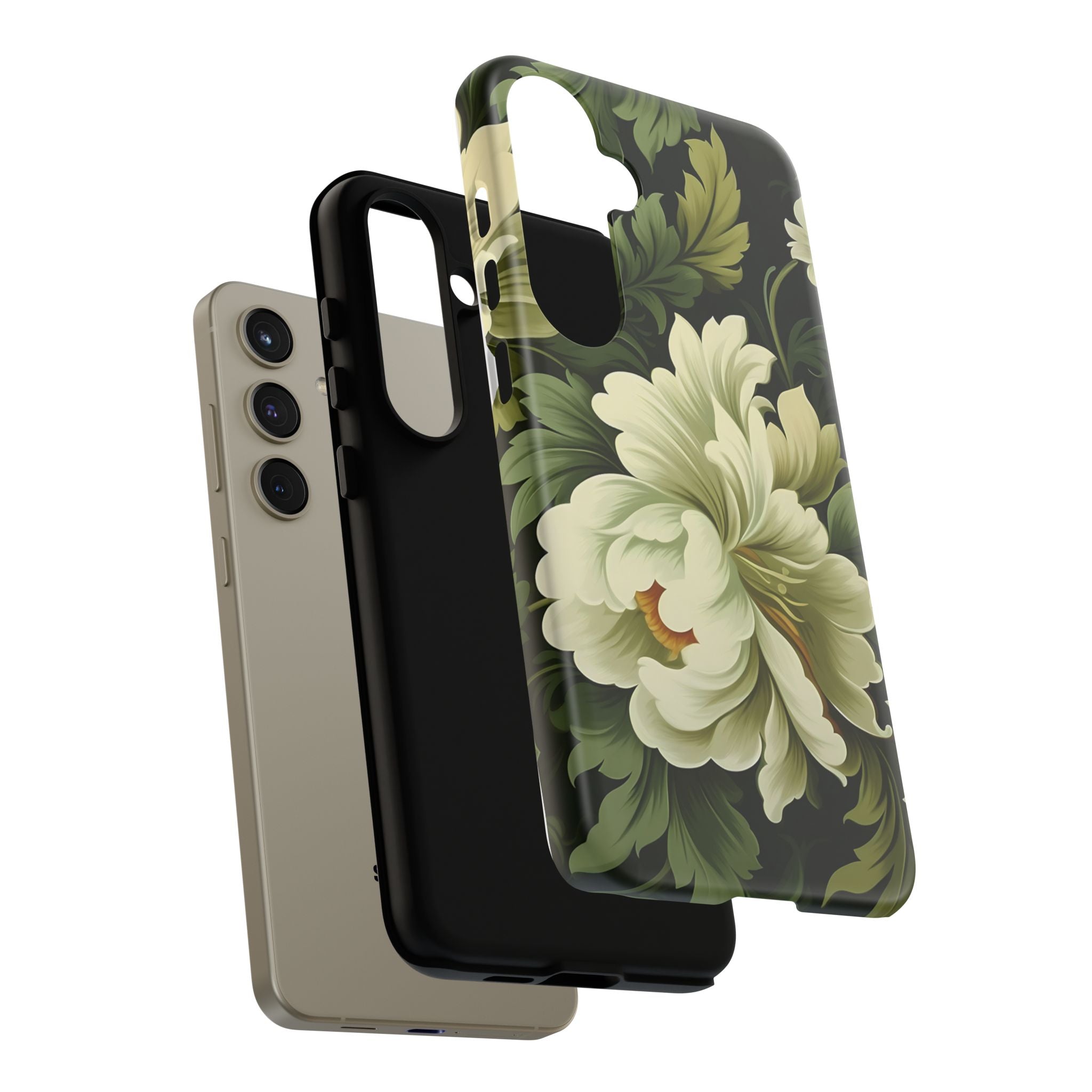 Opulent Floral Samsung Case - Dark Green