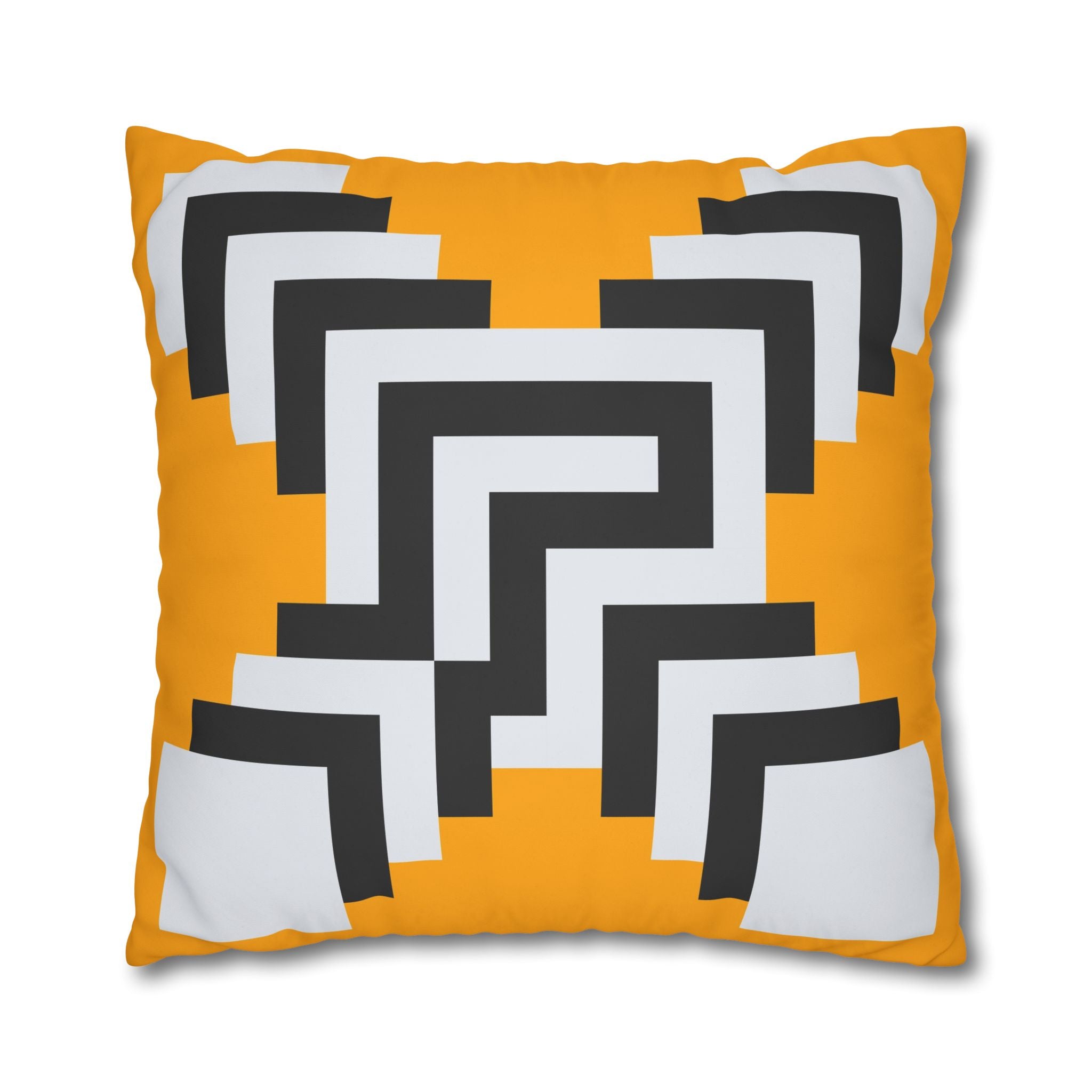 Geometric Gold Pillowcase - Abstract X Design