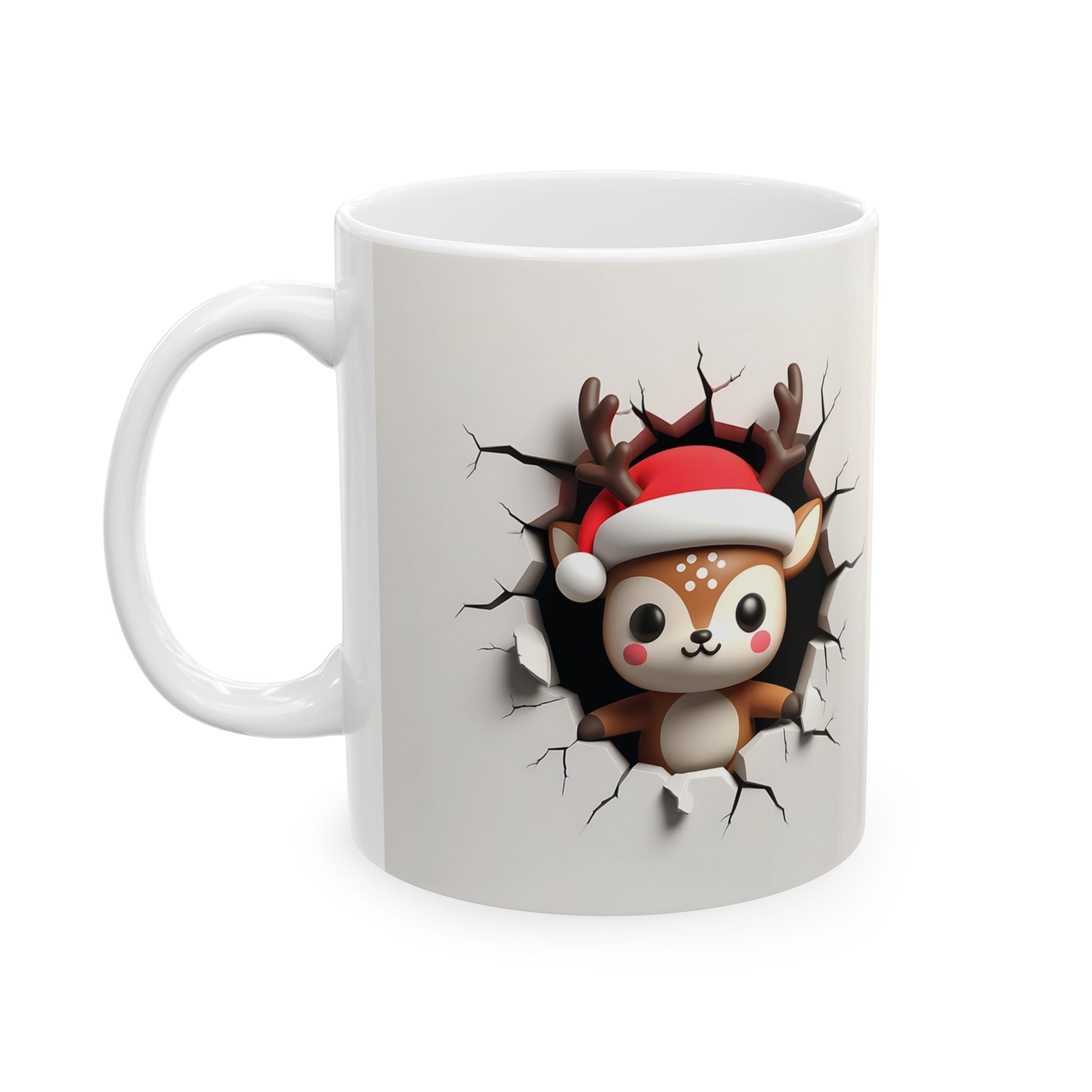 Cute Reindeer Christmas Mug