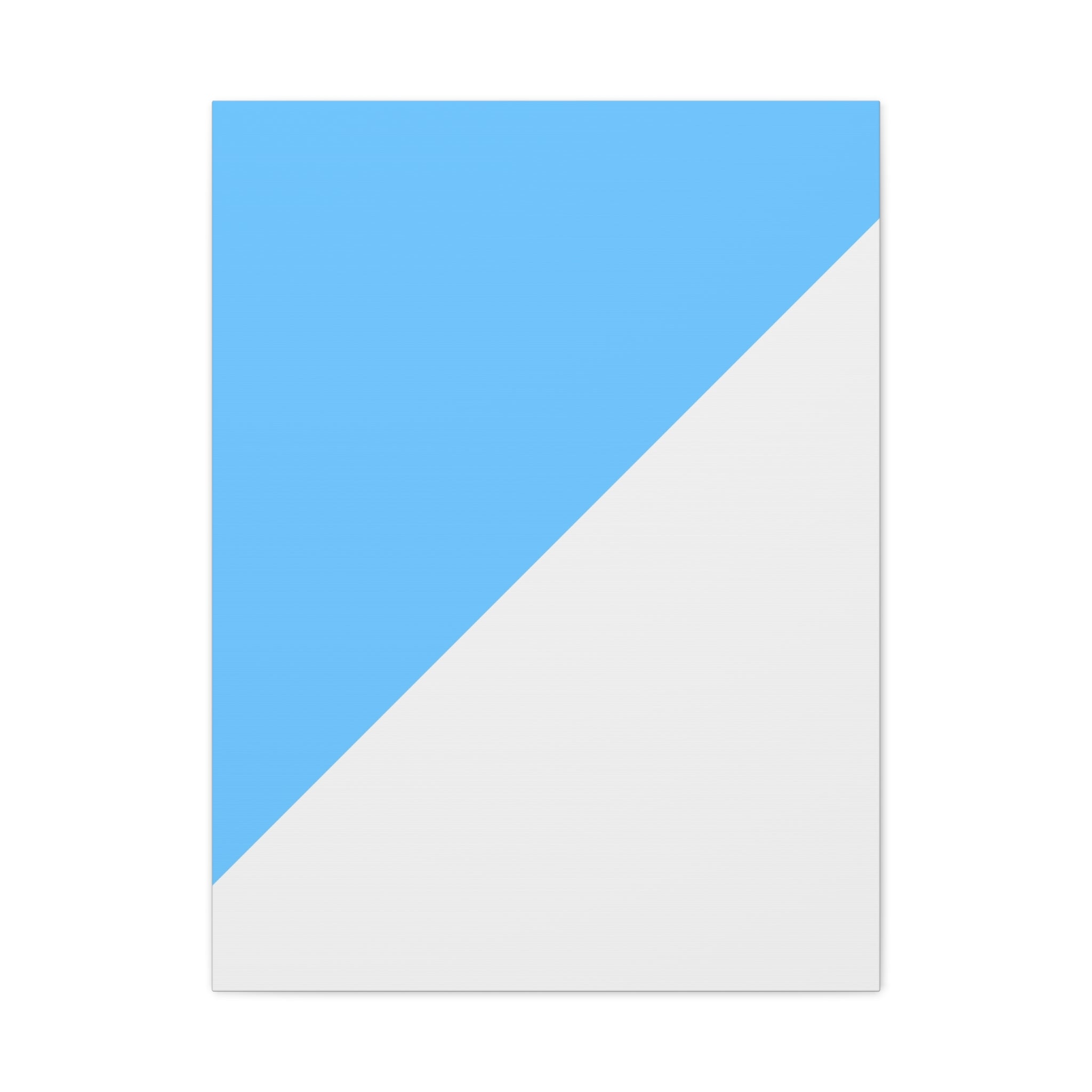 Abstract Blue & Gray Diagonal Canvas Art