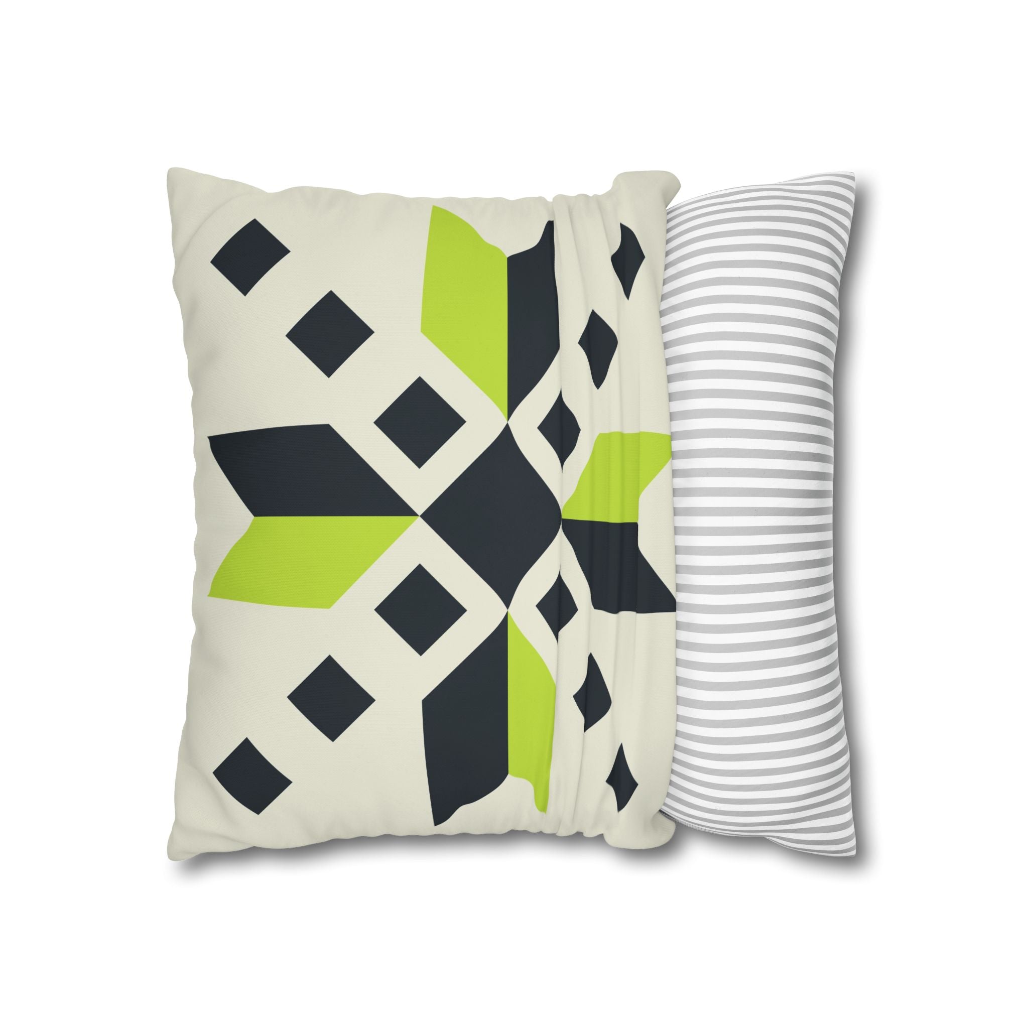 Geometric Teal & Green Pillowcase