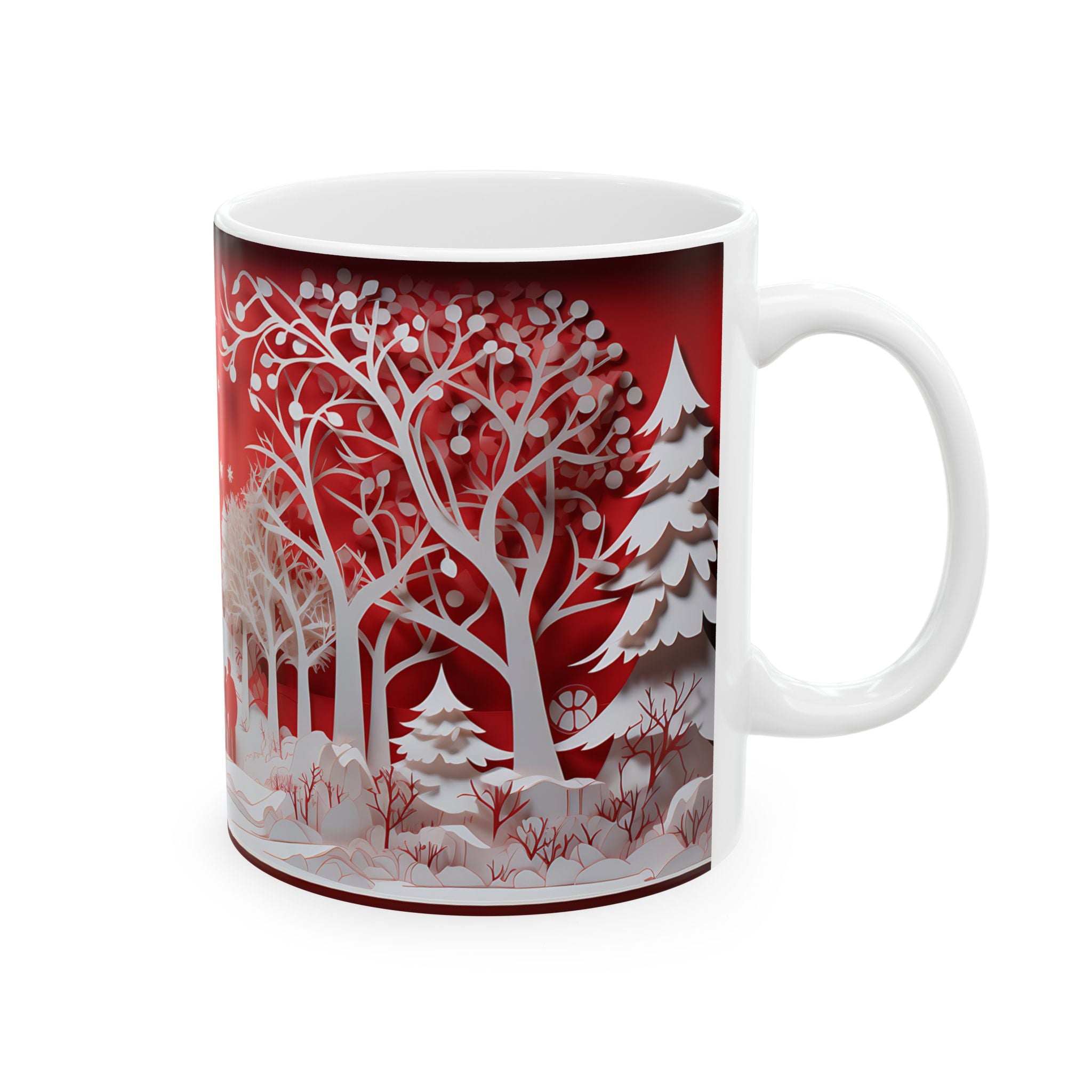 Winter Wonderland Paper Cut Mug