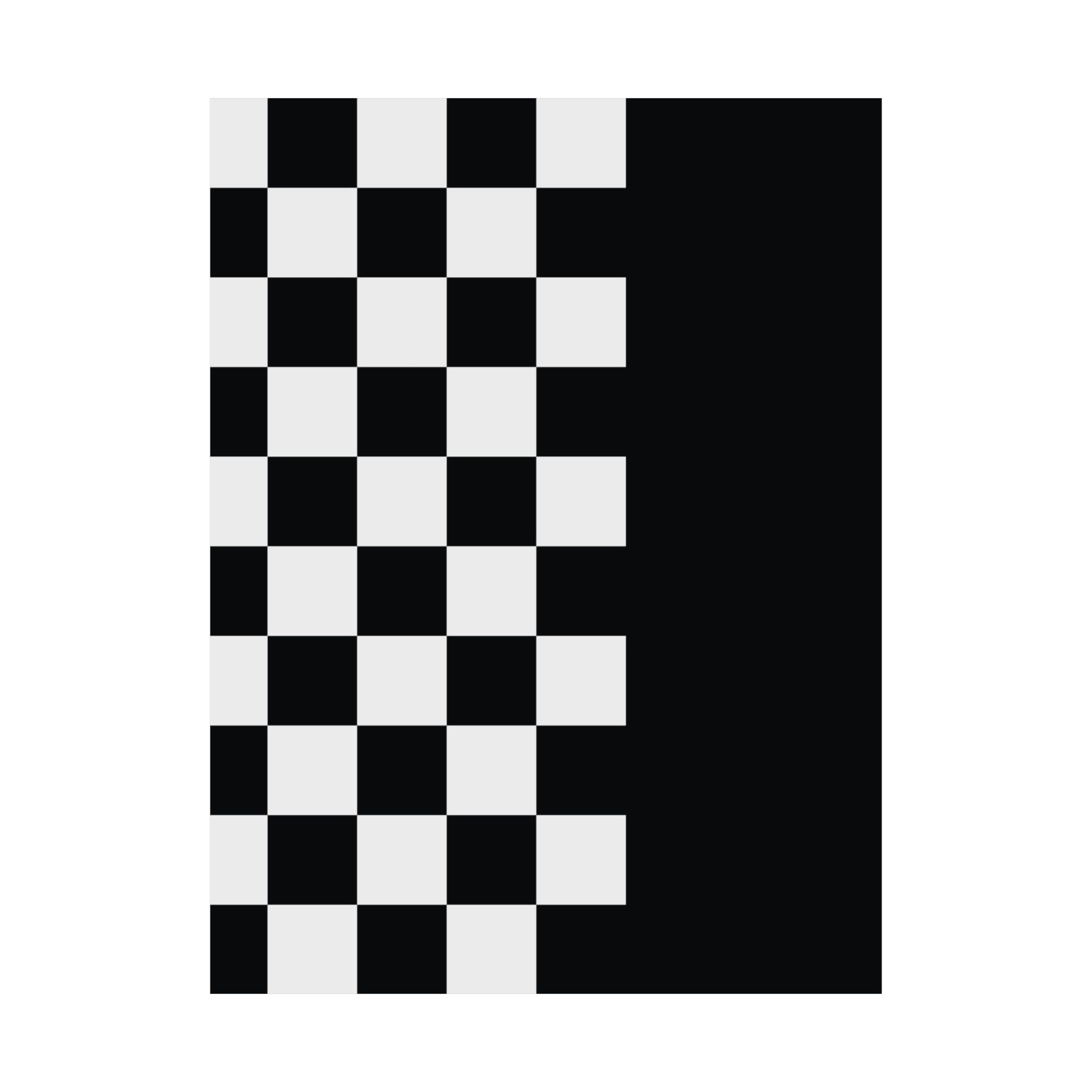 Checkerboard Minimalist Art Poster