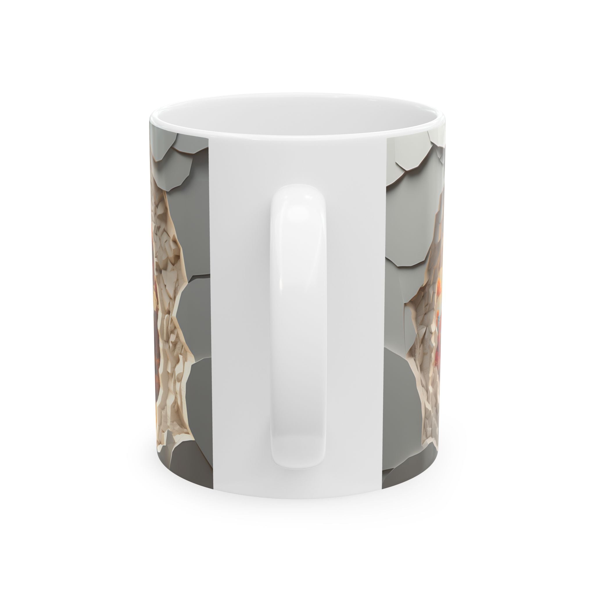 Autumn Portal Mug: Surreal Fall Scene