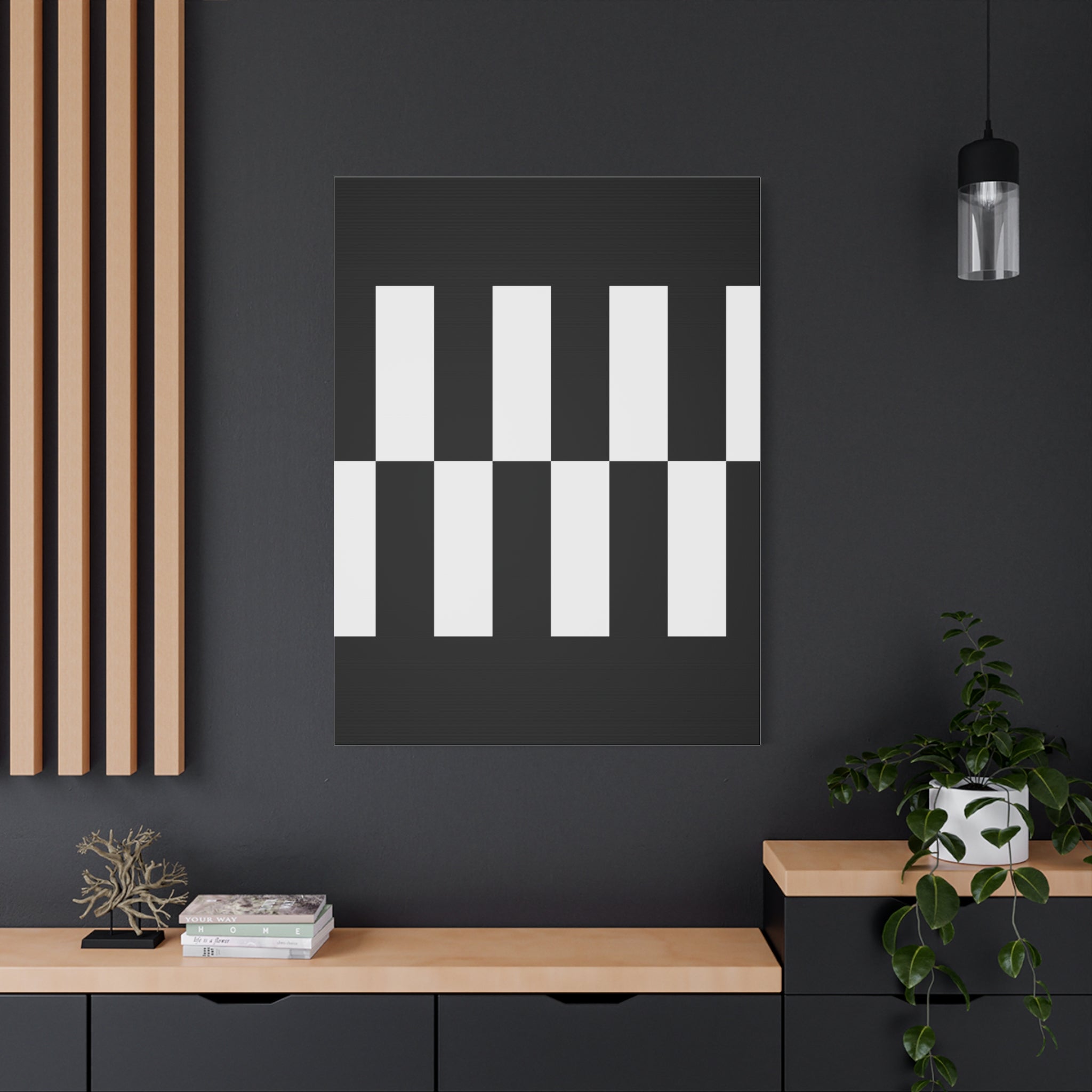 Classic Checkerboard Matte Canvas Art