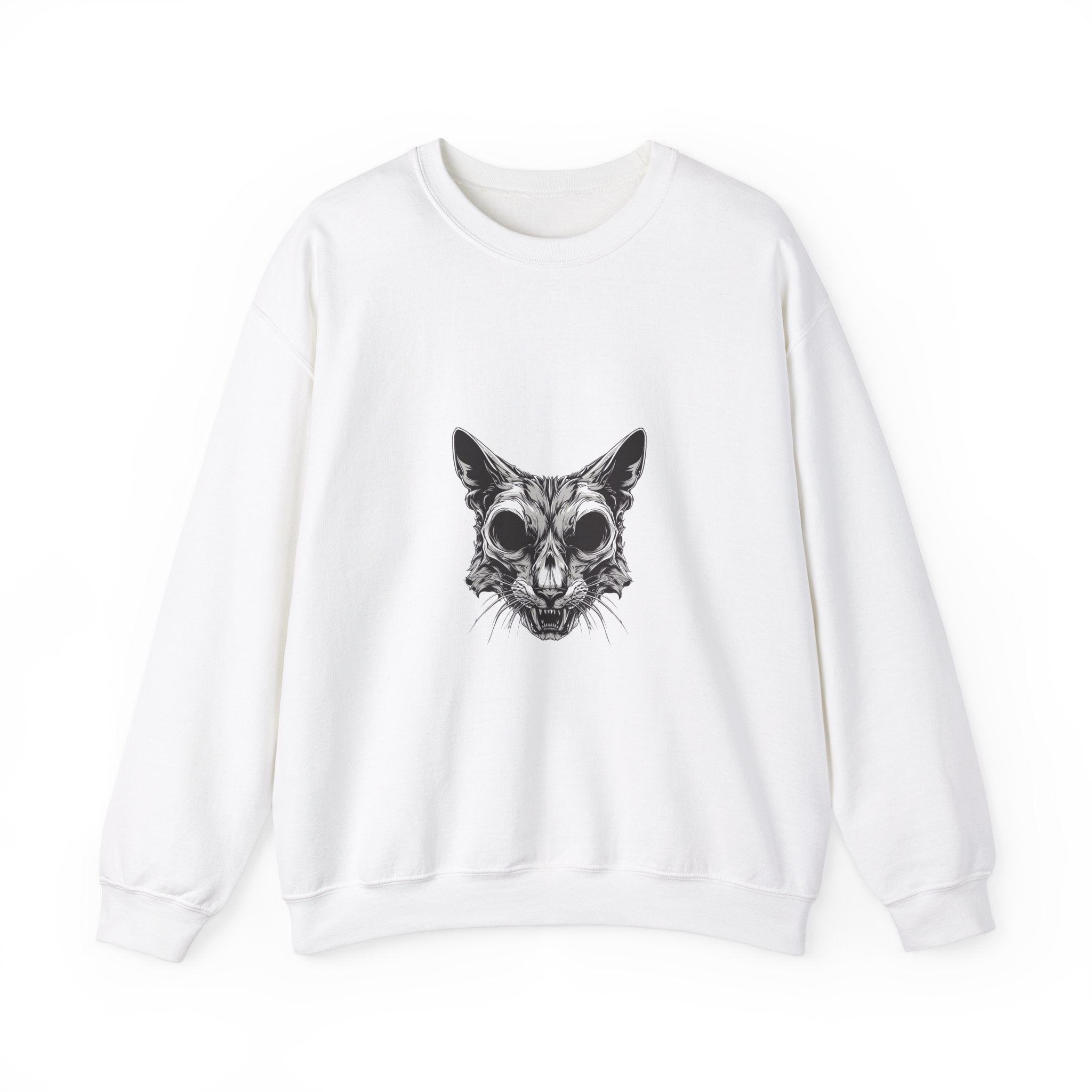 Gothic Cat Skull Sweatshirt