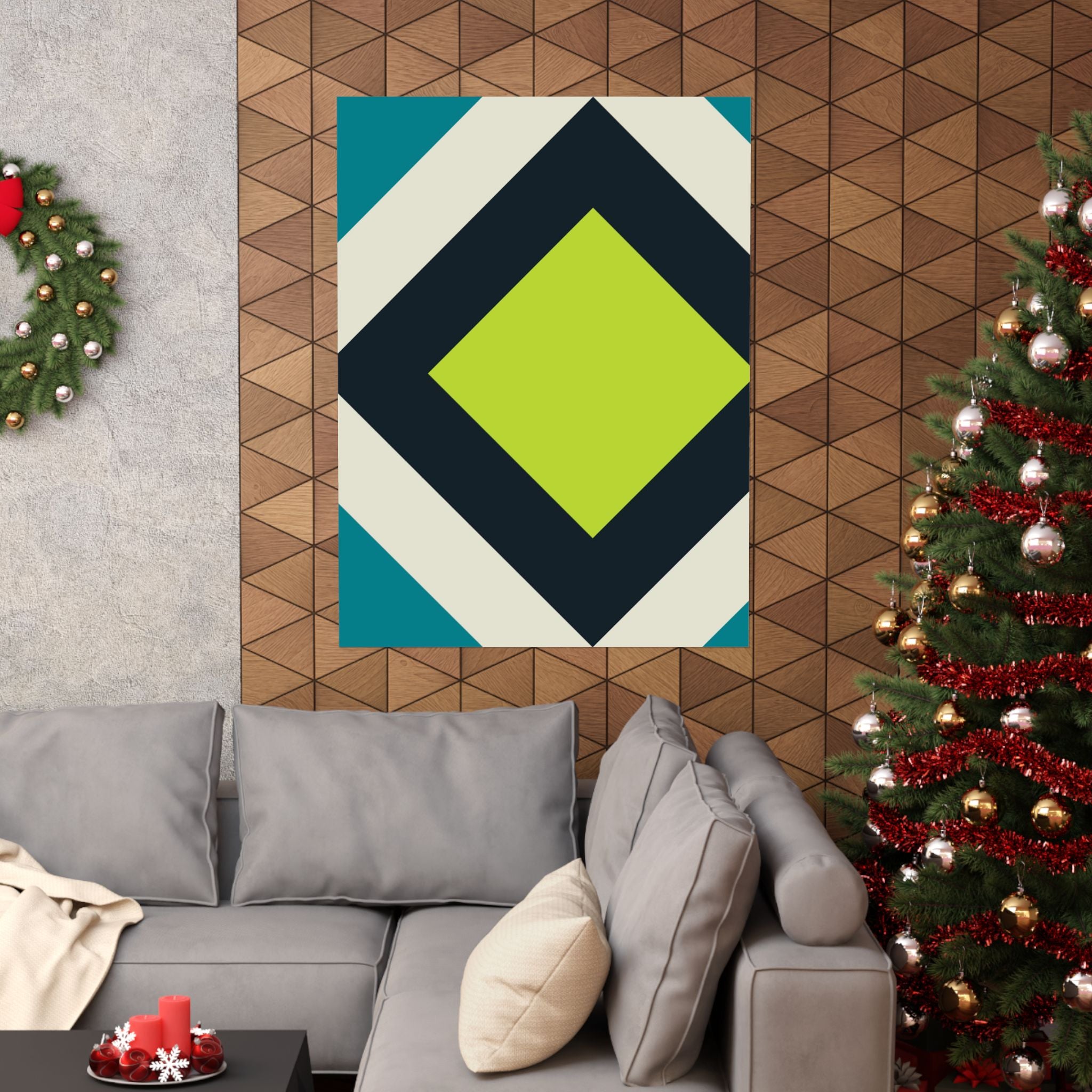 Geometric Diamond Art Poster