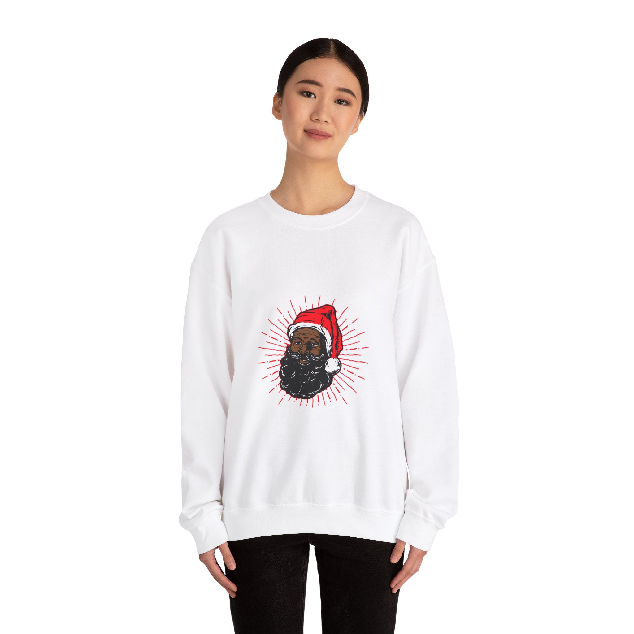 Black Santa Christmas Sweatshirt