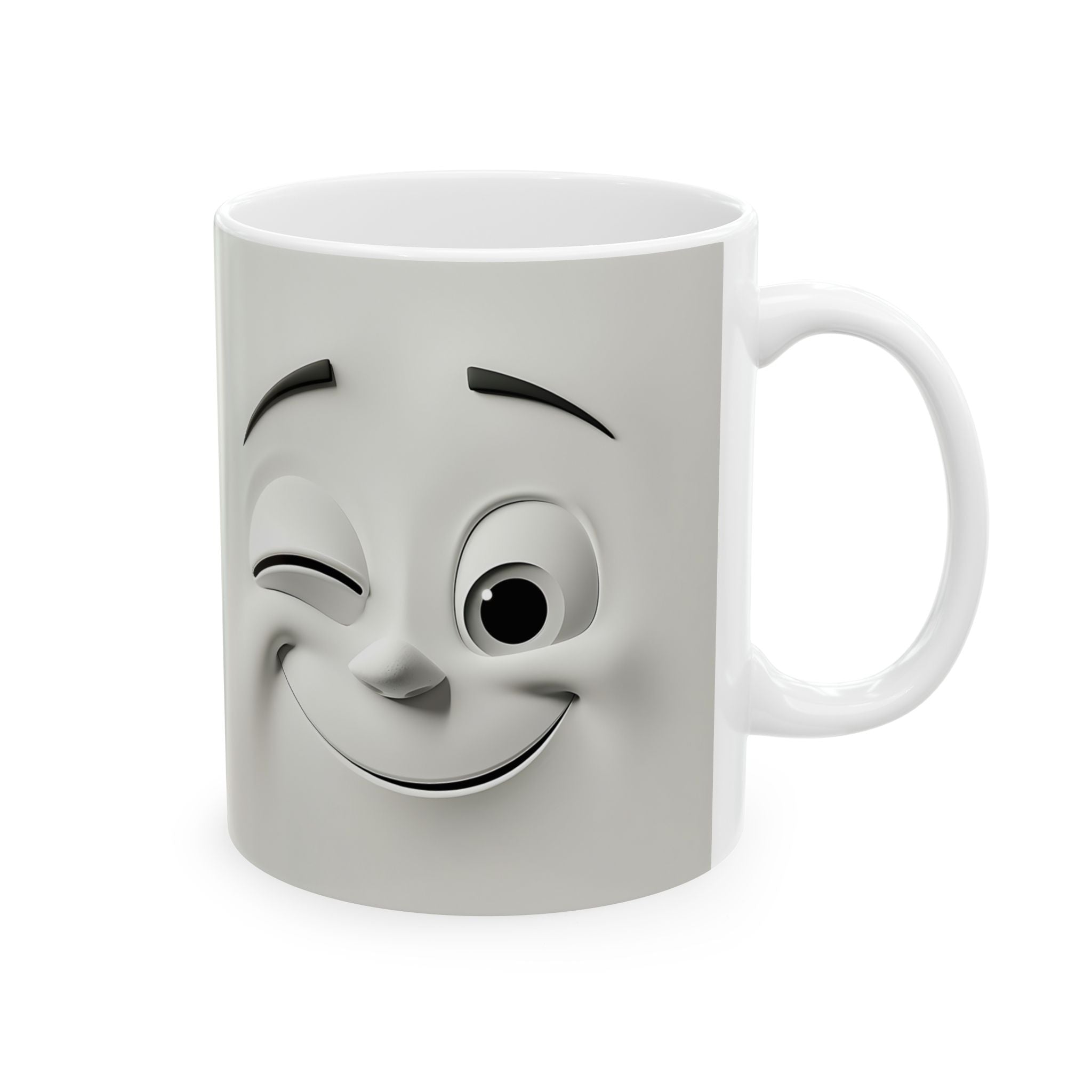 Winking Buddies Mug - Cute Clay Faces