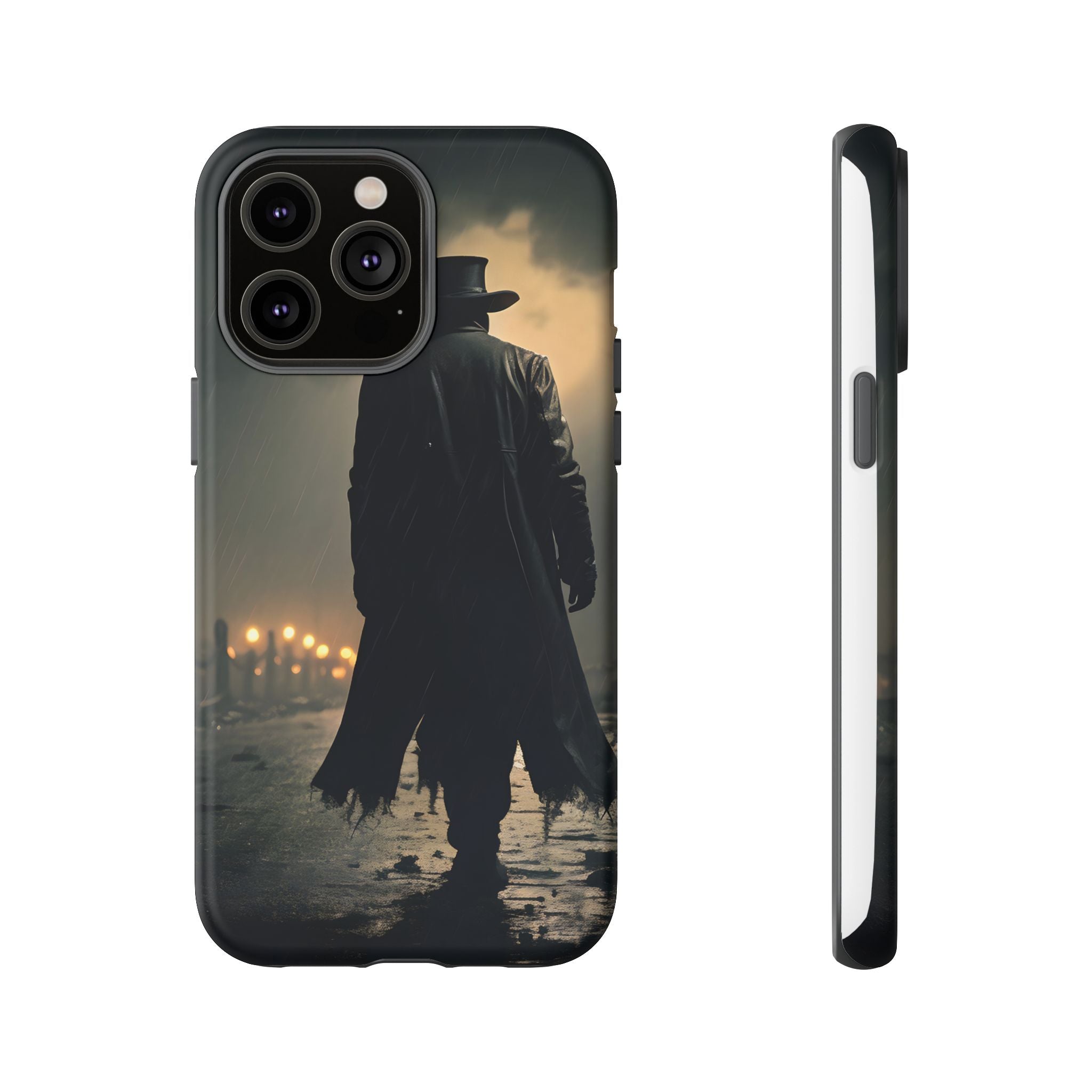 Mysterious Night Walk Hexagon Stone iPhone Case