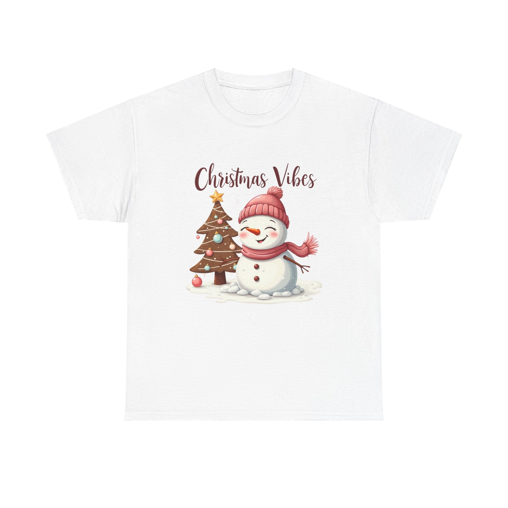 Cute Snowman Christmas Vibes T-Shirt