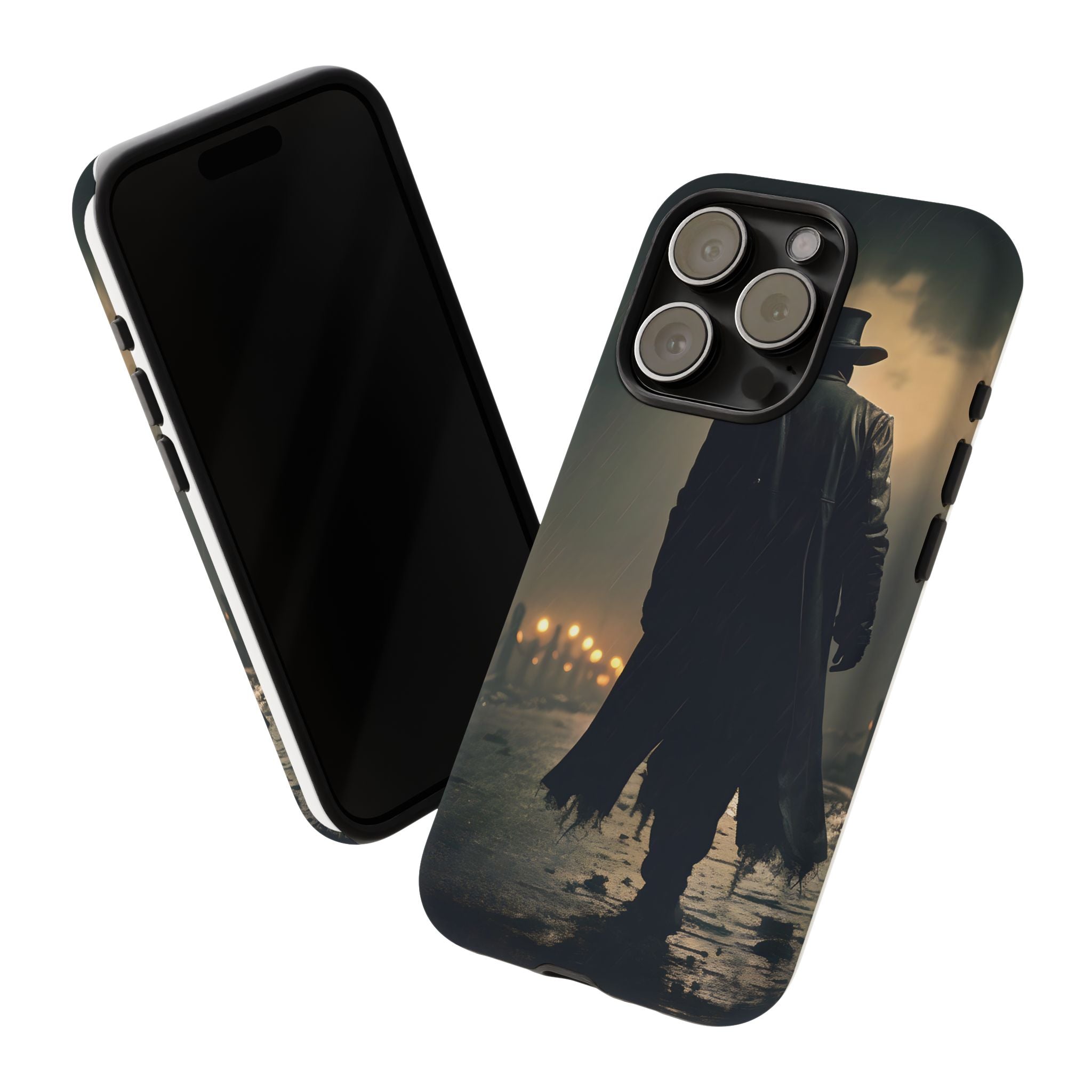 Mysterious Night Walk Hexagon Stone iPhone Case