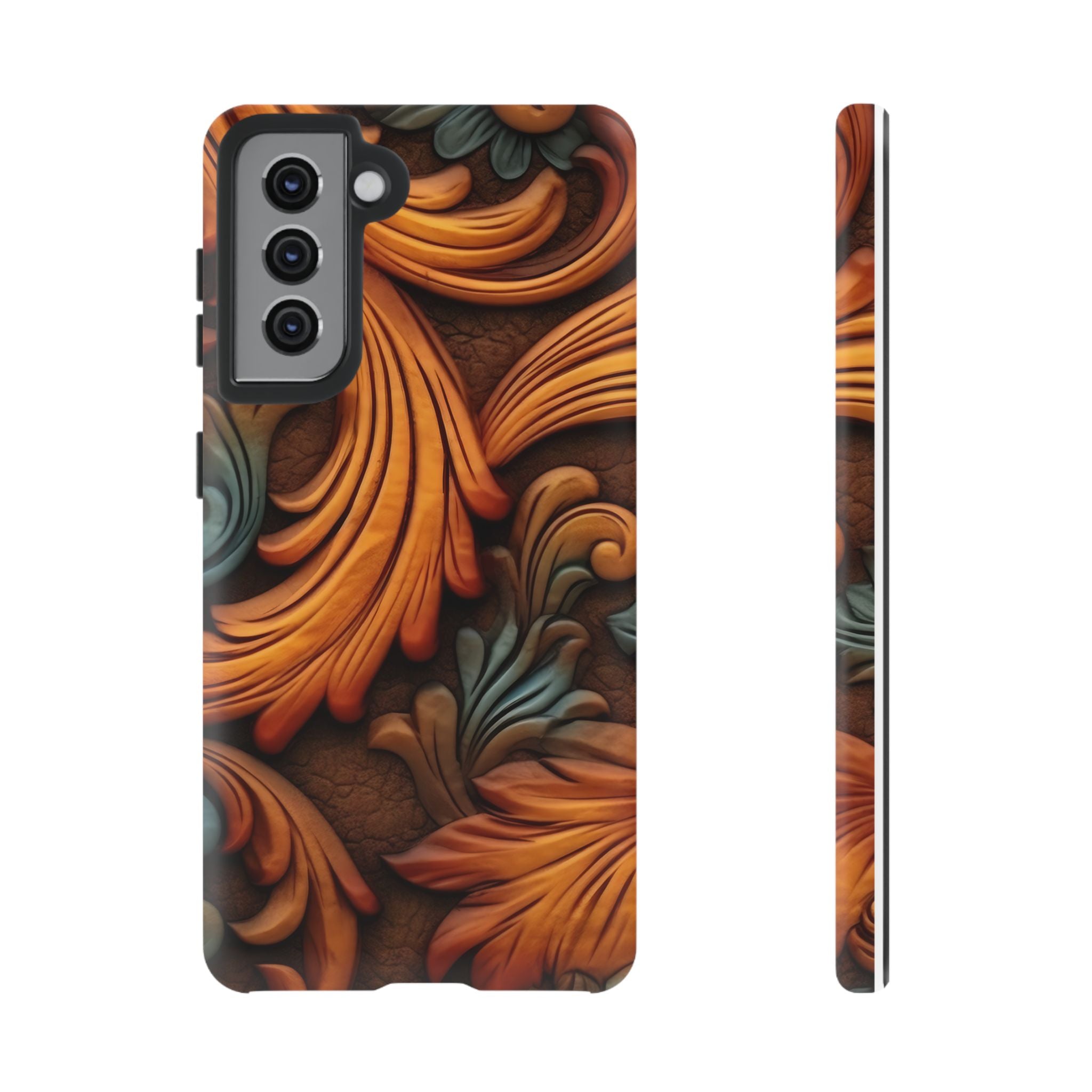 Baroque Copper Samsung Case - Luxury Design