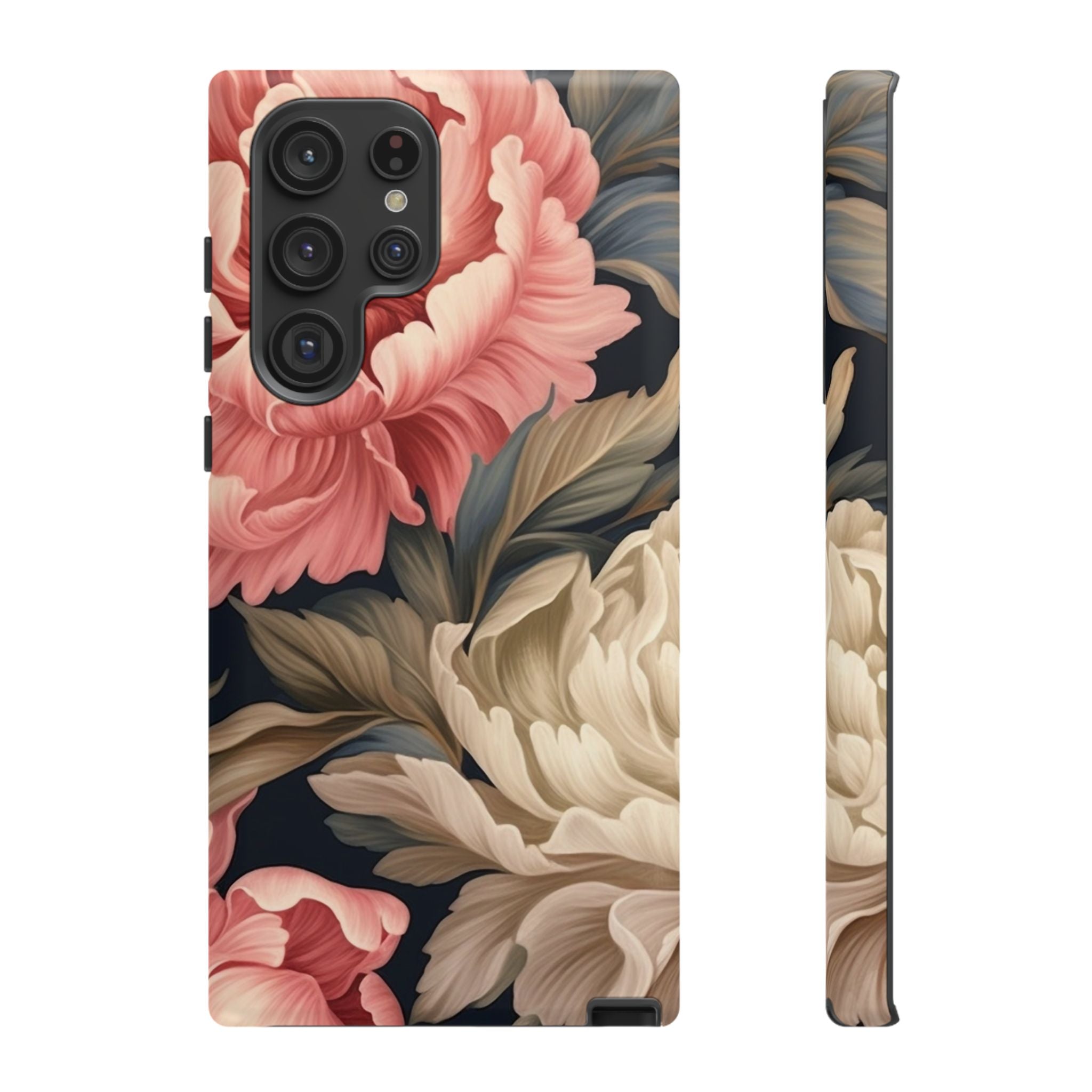 Blush Peony Floral Samsung Phone Case