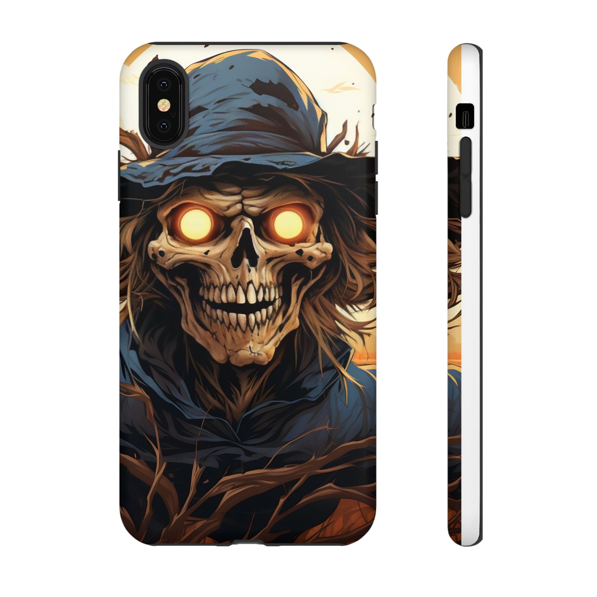 Eerie Scarecrow Hexagon Stone iPhone Case