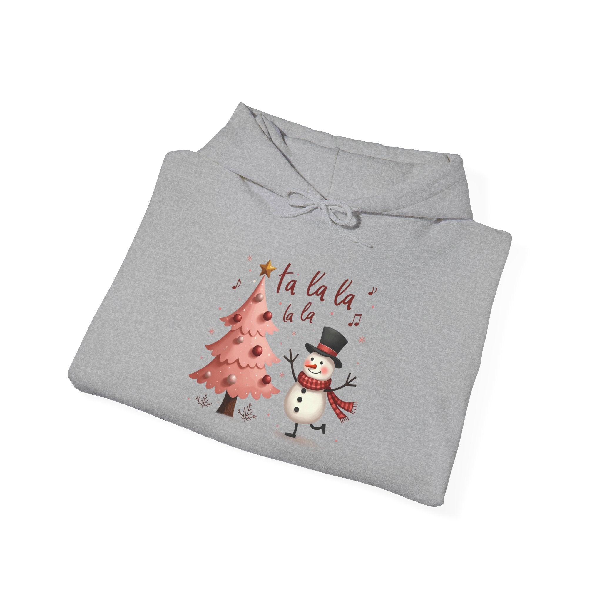 Pink Tree Snowman Christmas Hoodie