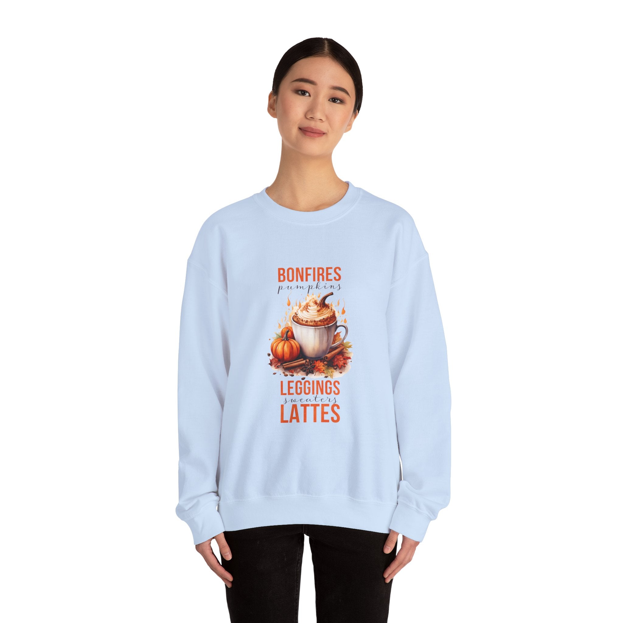 Cozy Autumn Bonfire Pumpkin Sweatshirt