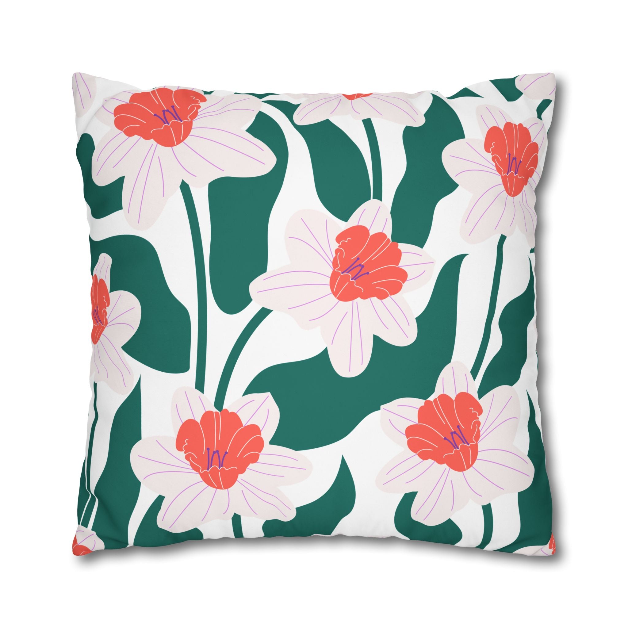 Daffodil Pillowcase - Modern Floral Design