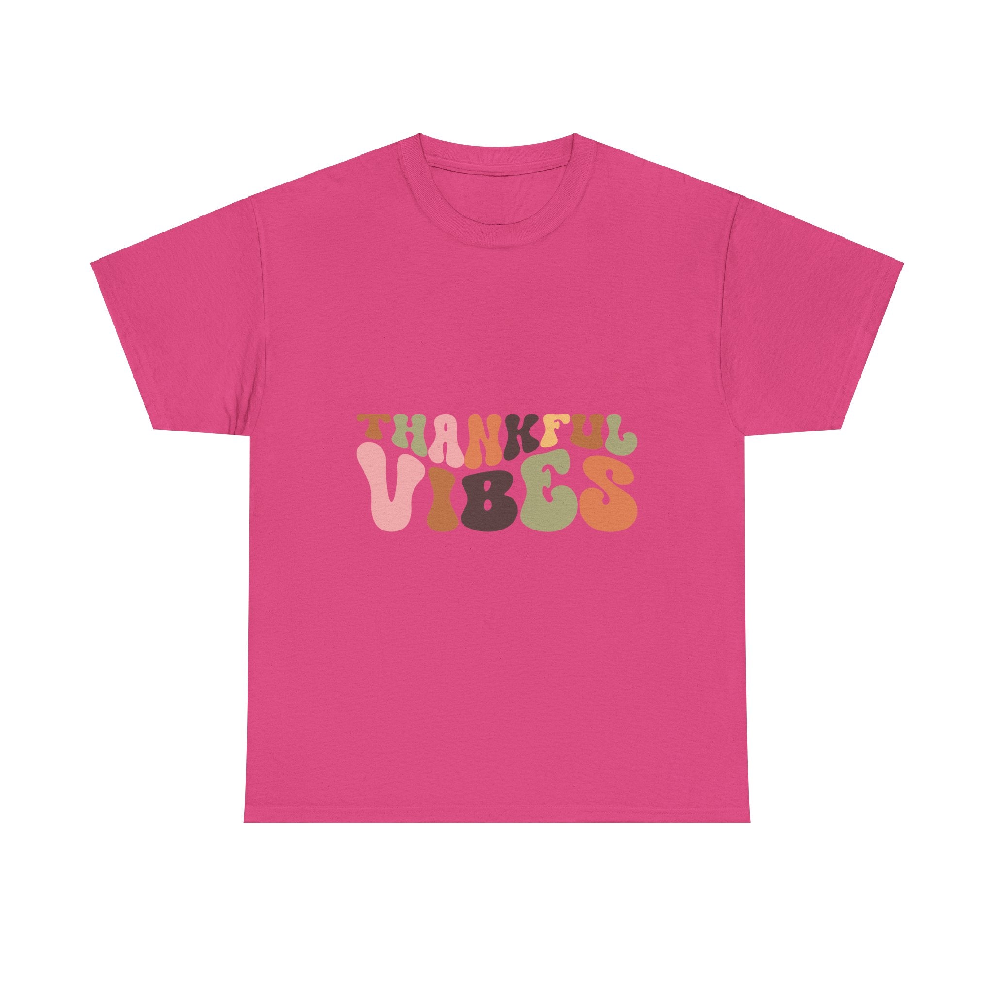 Thankful Vibes Retro 70s Thanksgiving Tee