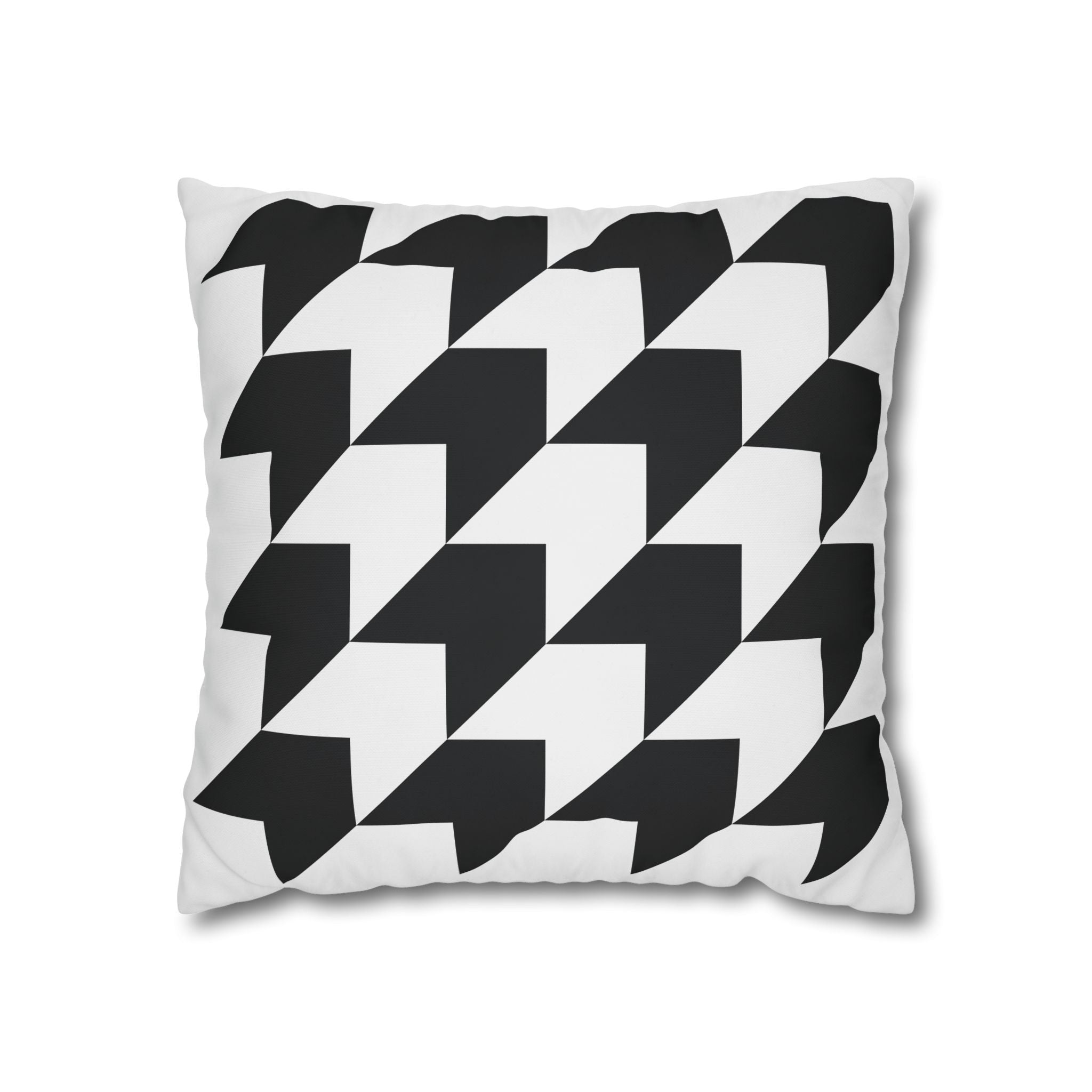 Geometric Arrow Pillowcase - Black & Gray