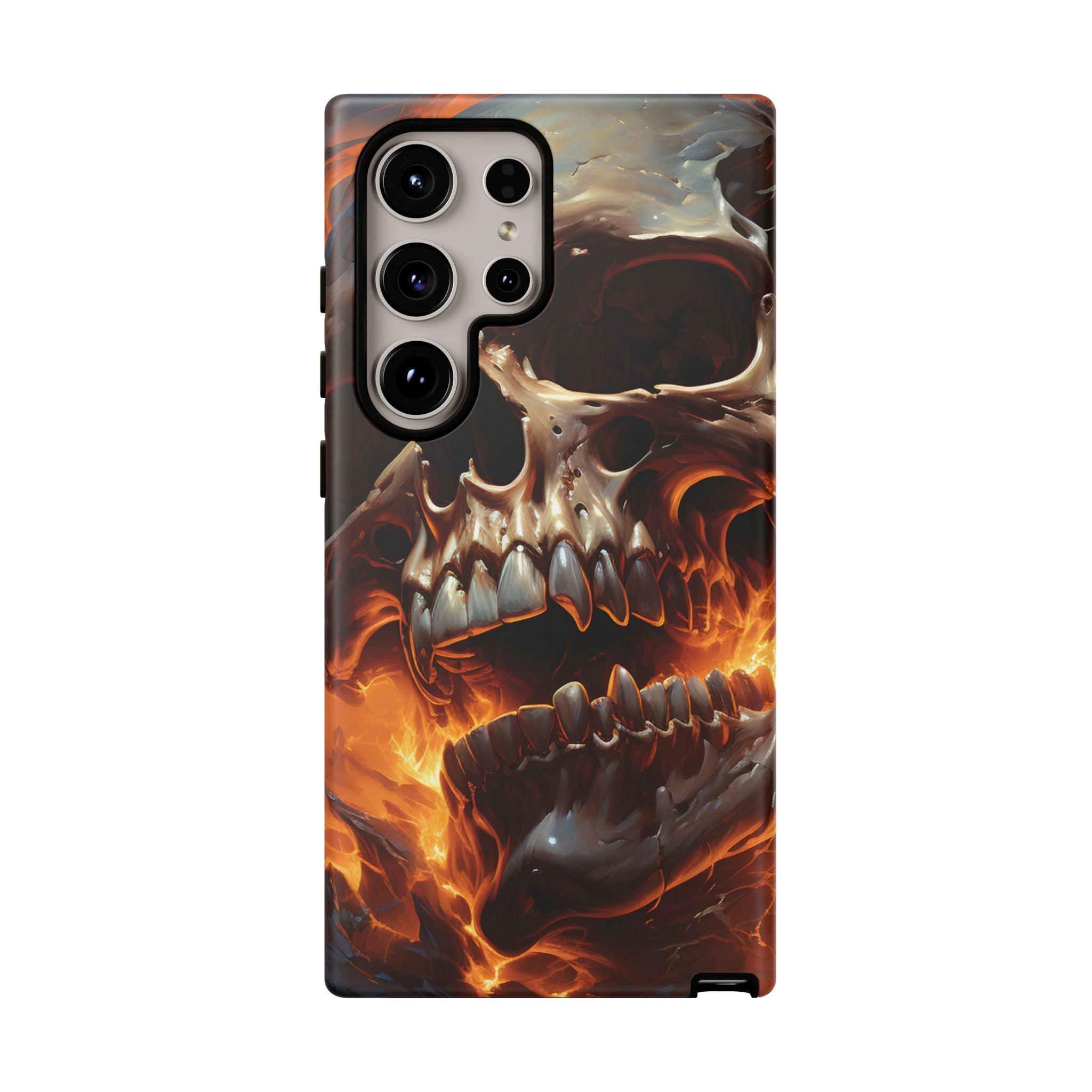 Fiery Skull Samsung Phone Case