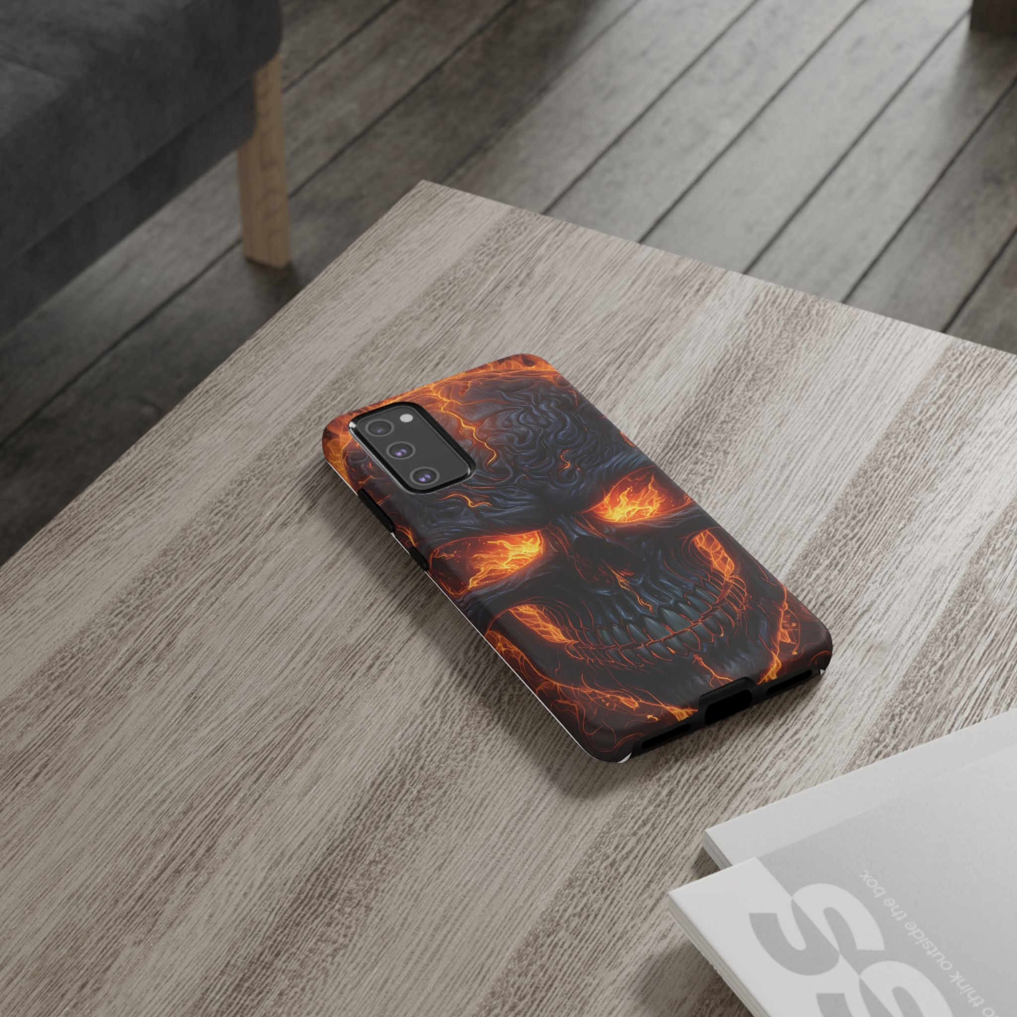 Fiery Skull Samsung Case