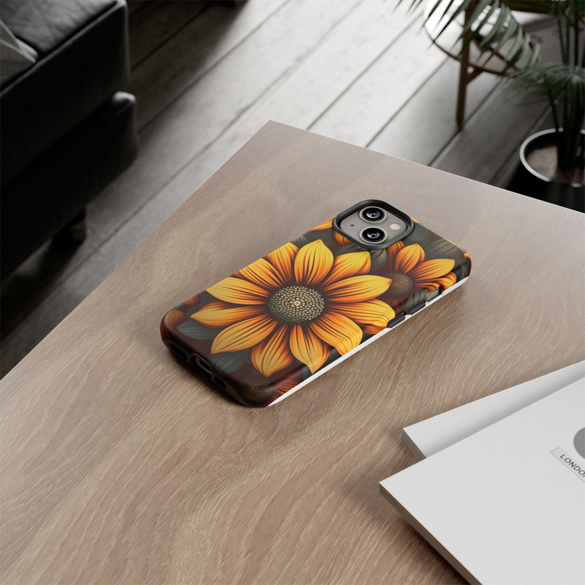 Sunburst Hexagon iPhone Case - Rugged Texture