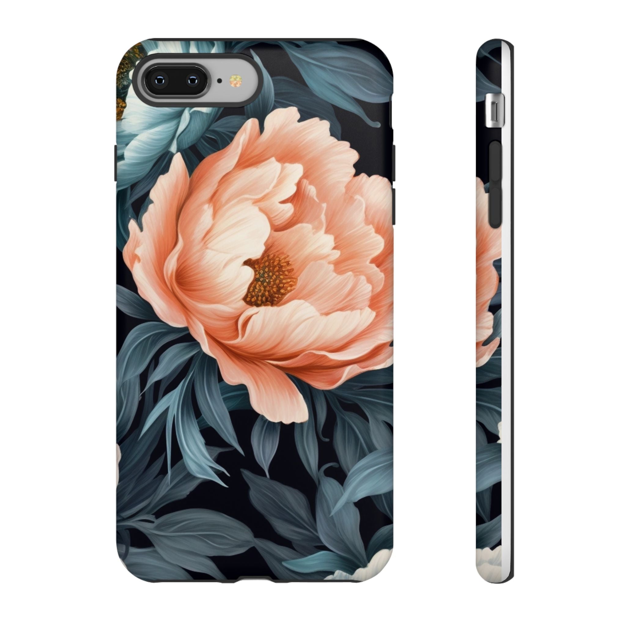 Moody Floral iPhone Case - Hexagon Stone