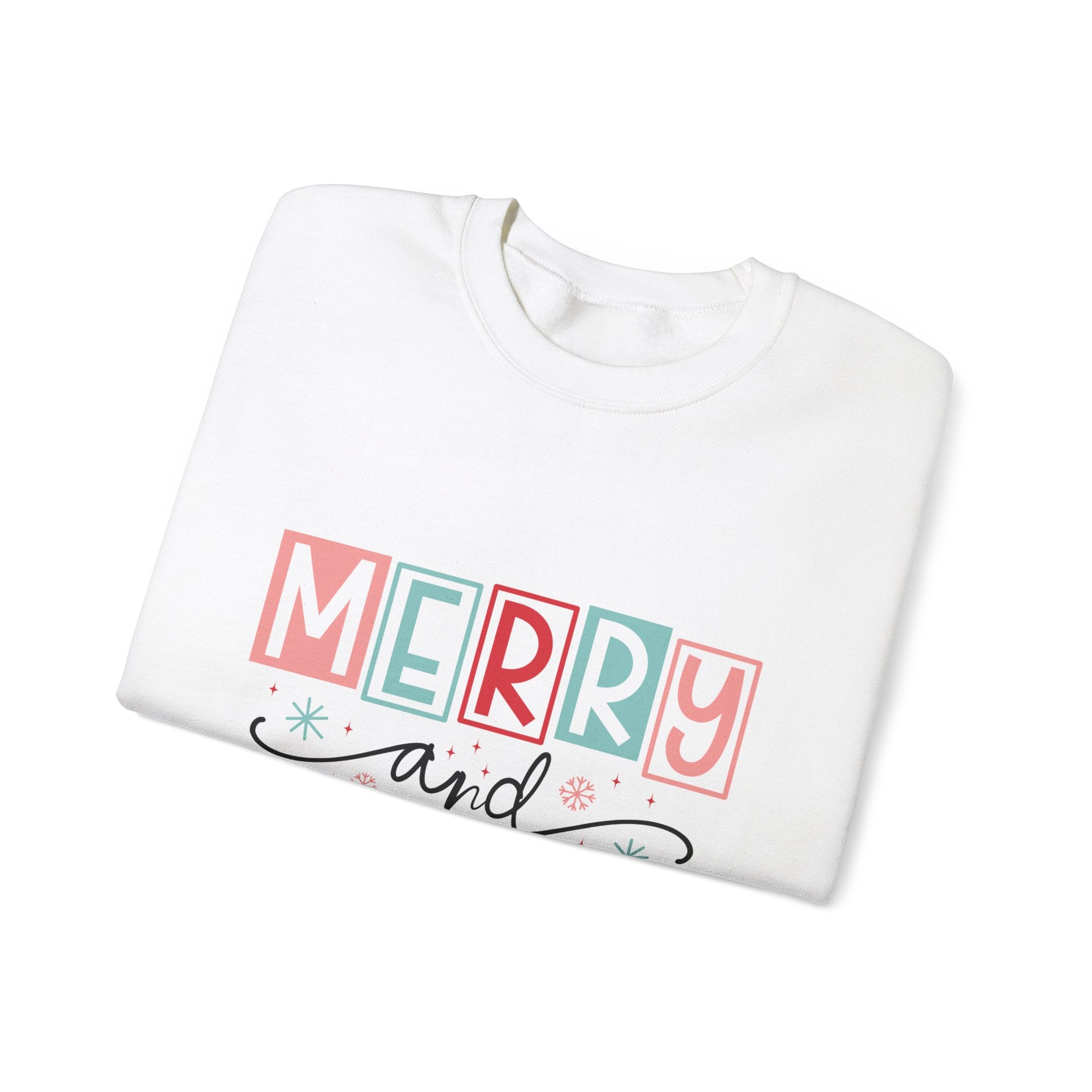 Merry Bright Retro Christmas Sweatshirt