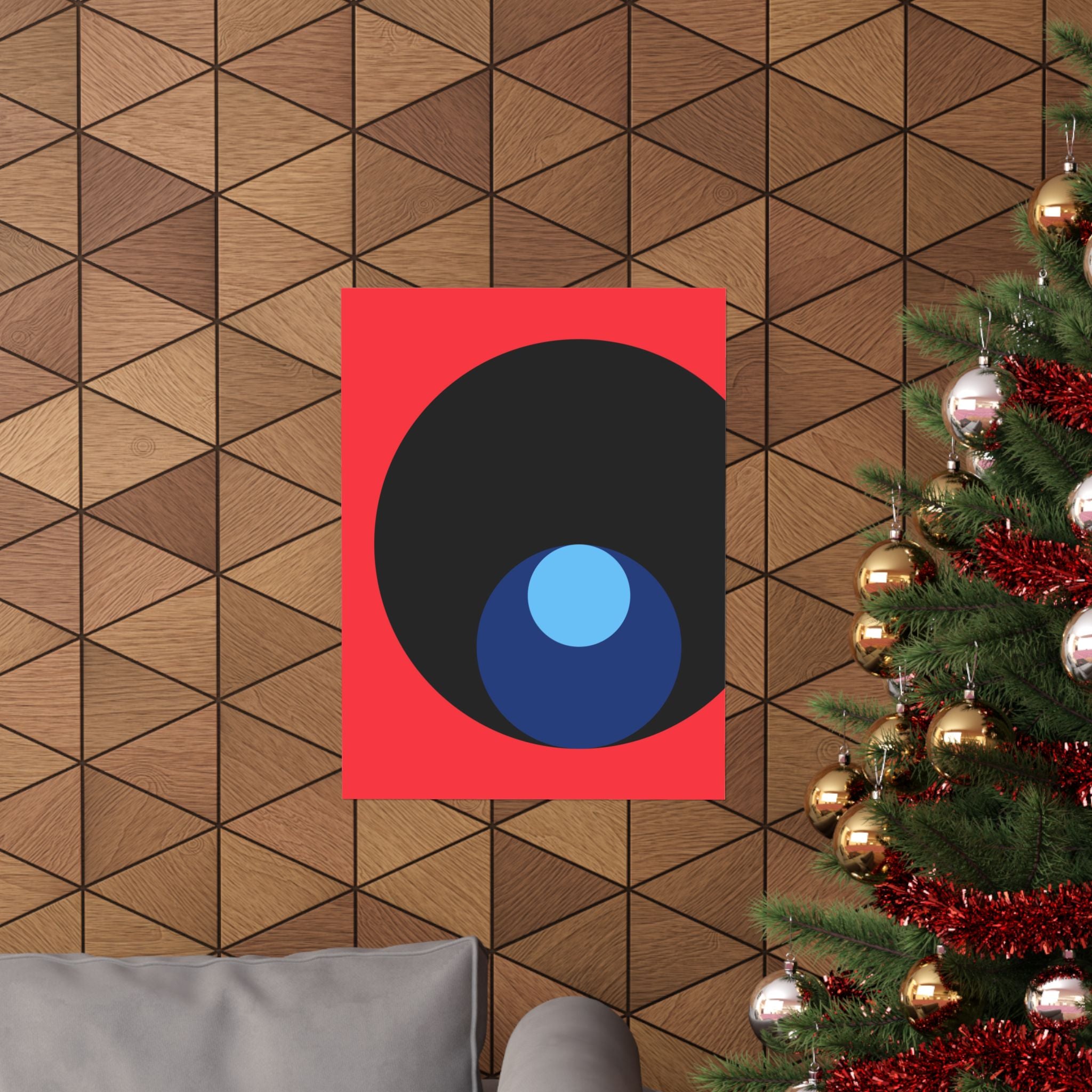 Abstract Red Circle Minimalist Poster