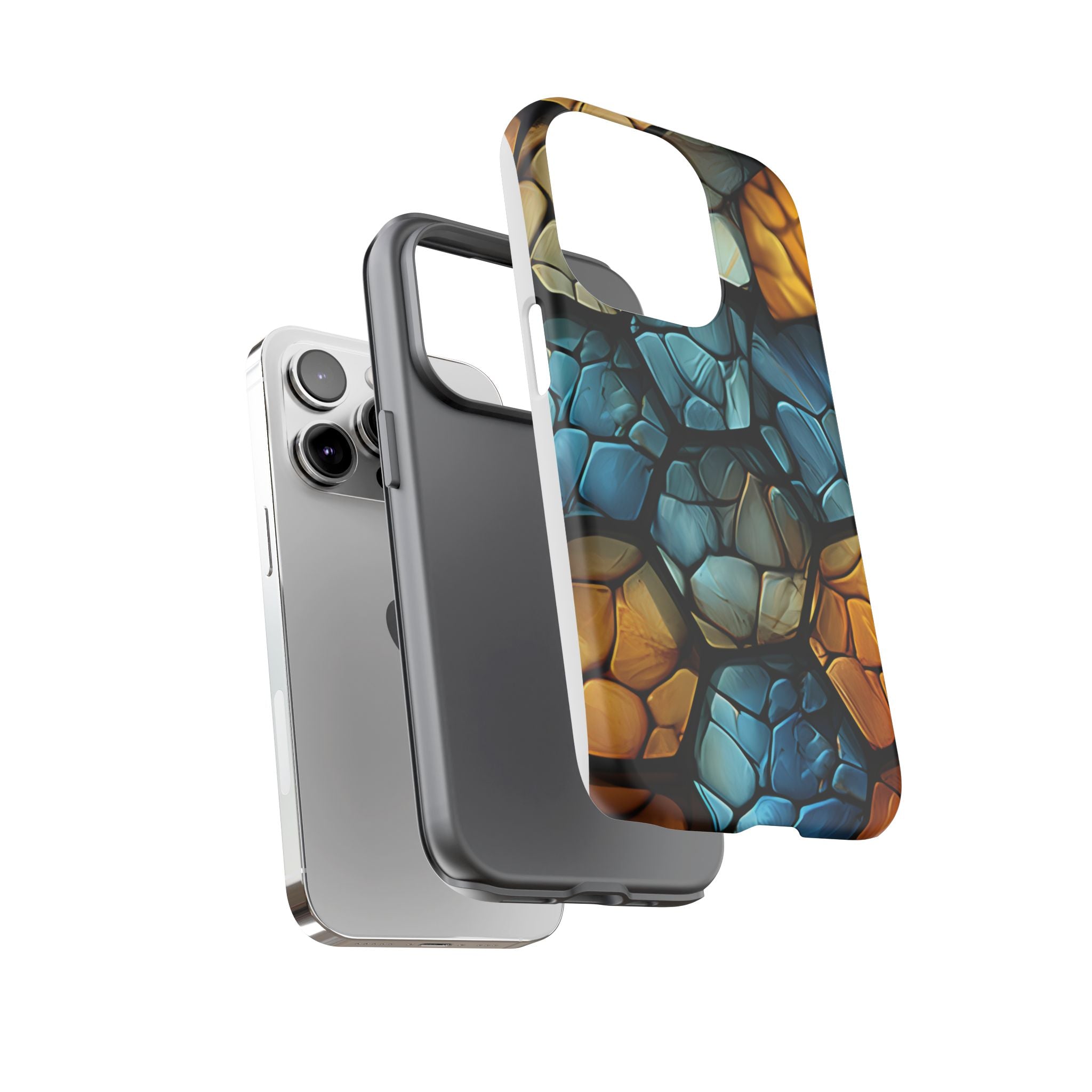 Abstract Stone Mosaic iPhone Case