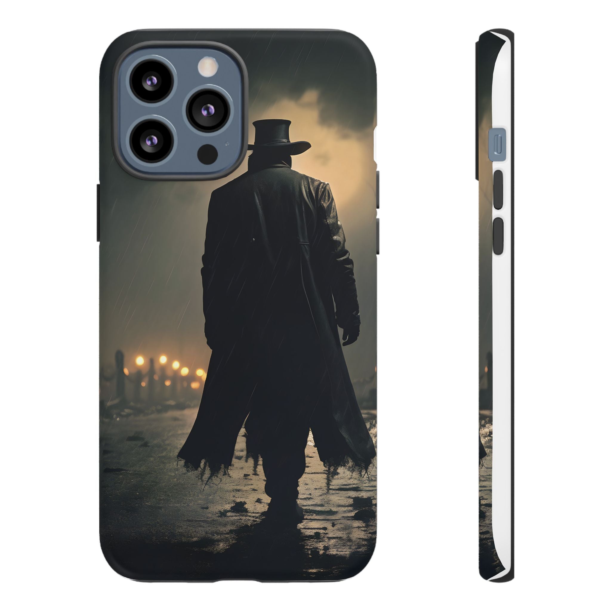 Mysterious Night Walk Hexagon Stone iPhone Case