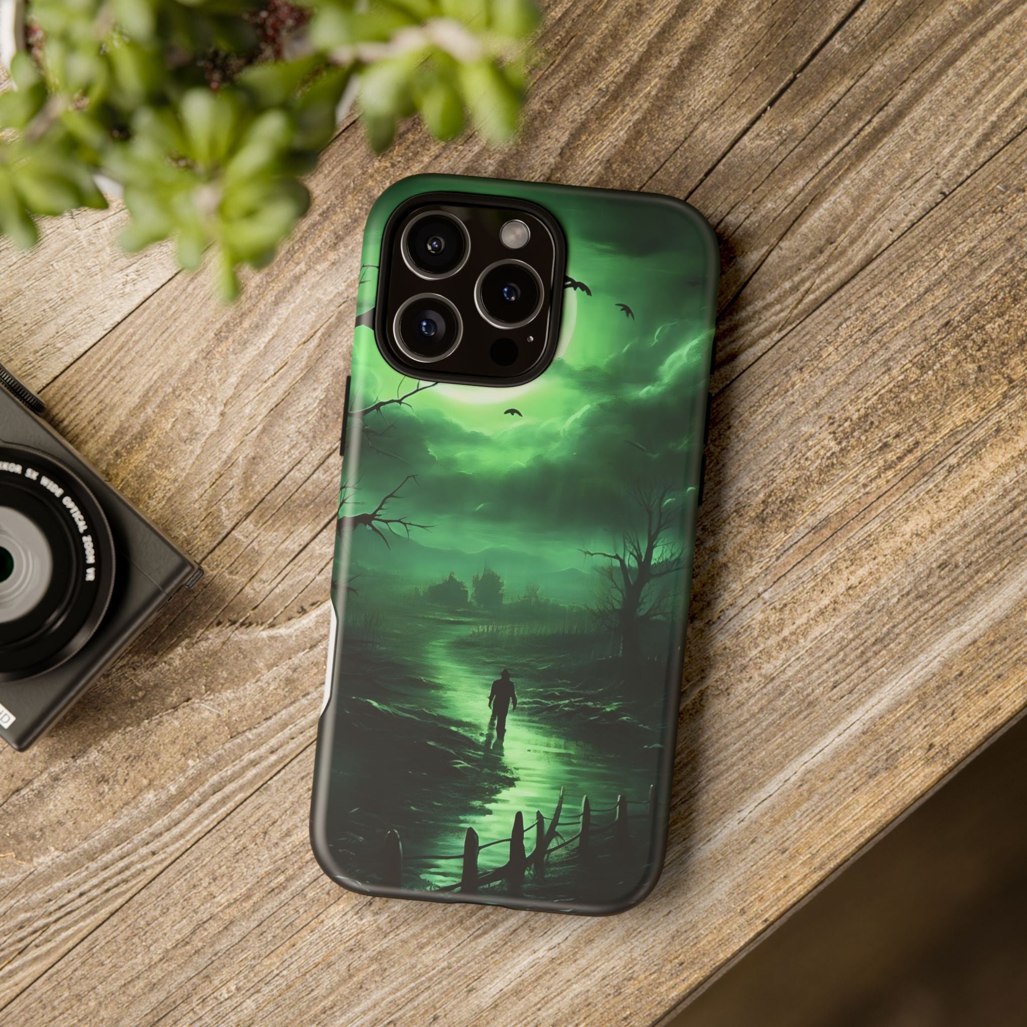 Swamp Moon Gothic iPhone Case - Hexagon Stone