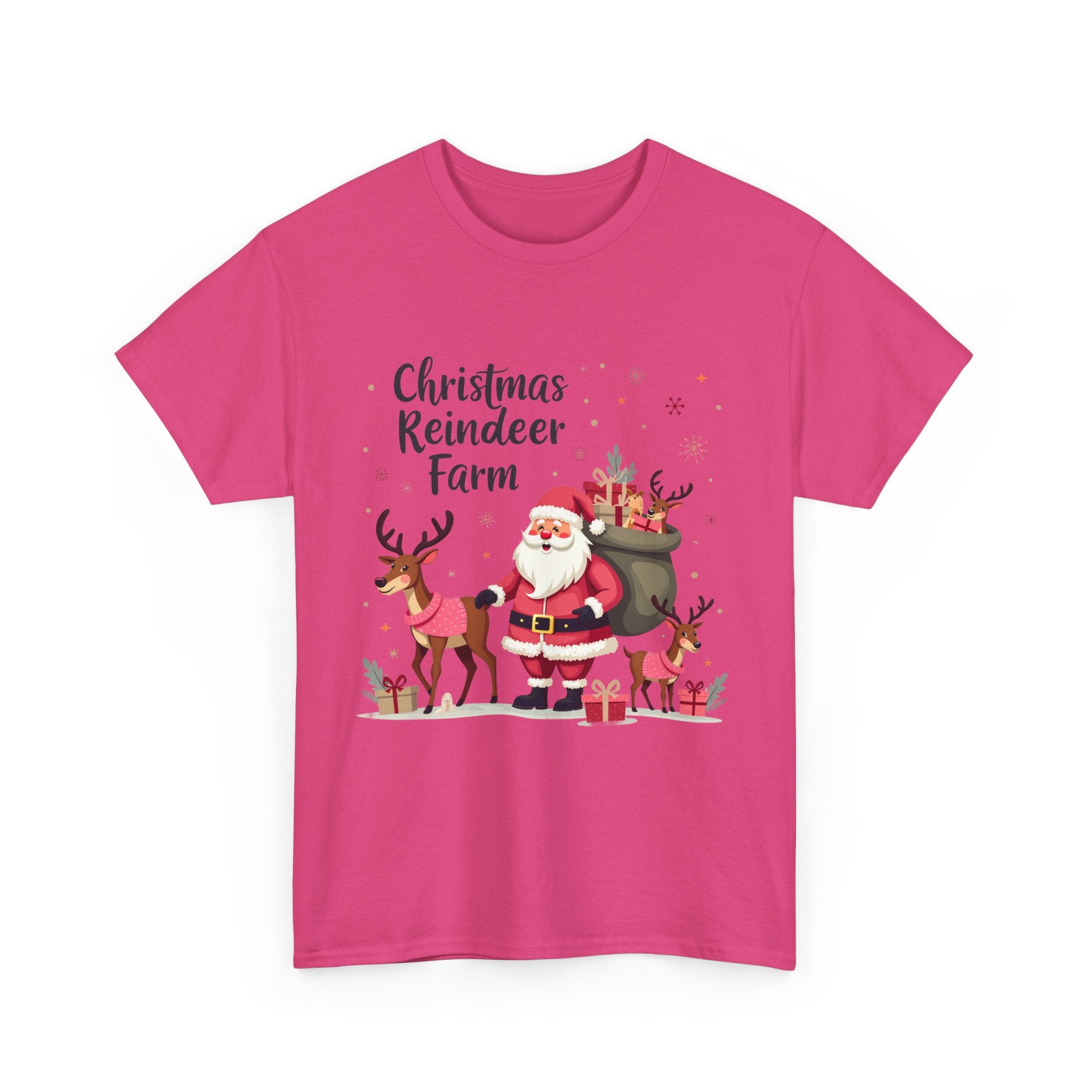 Christmas Reindeer Farm T-Shirt